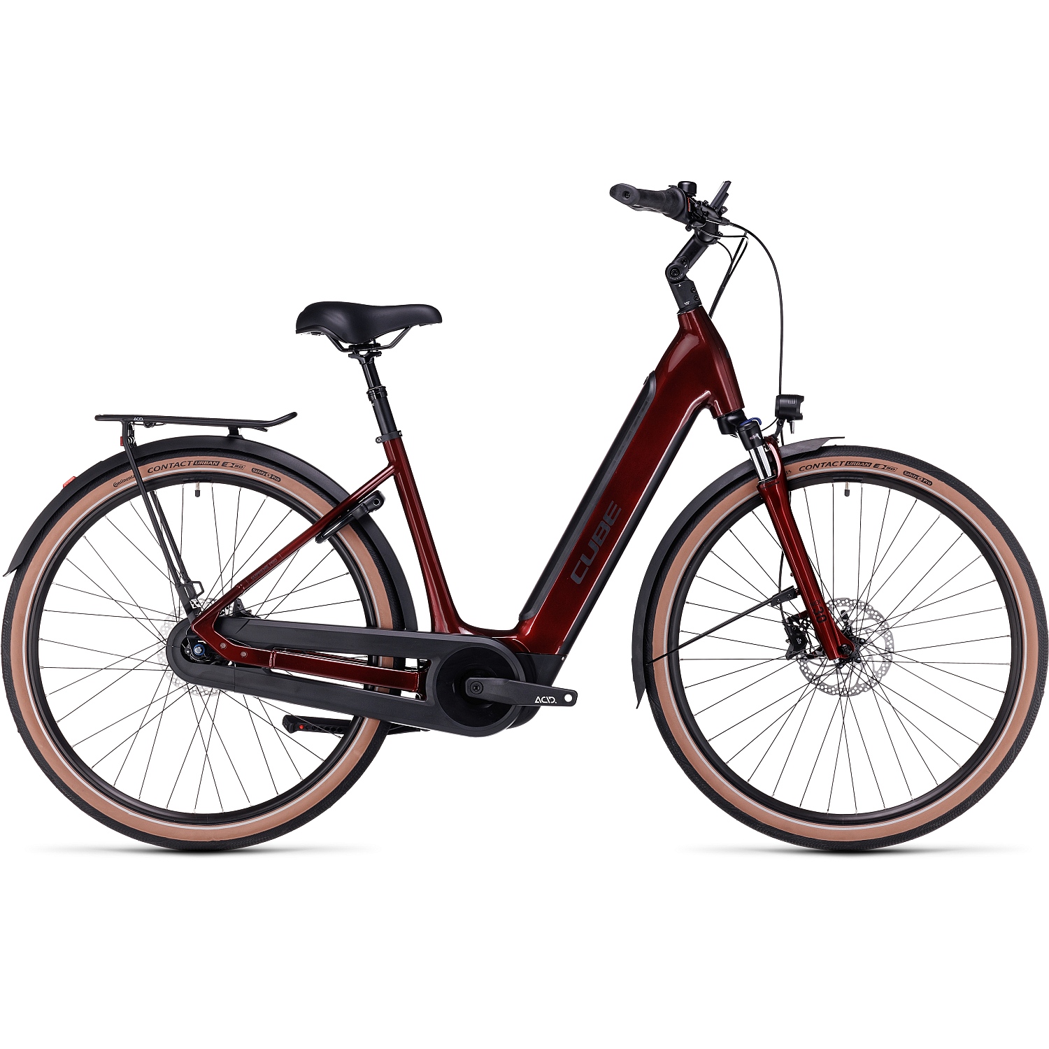 Produktbild von CUBE SUPREME HYBRID Pro 625 - Tiefeinstieg E-Bike - 2023 - red / black