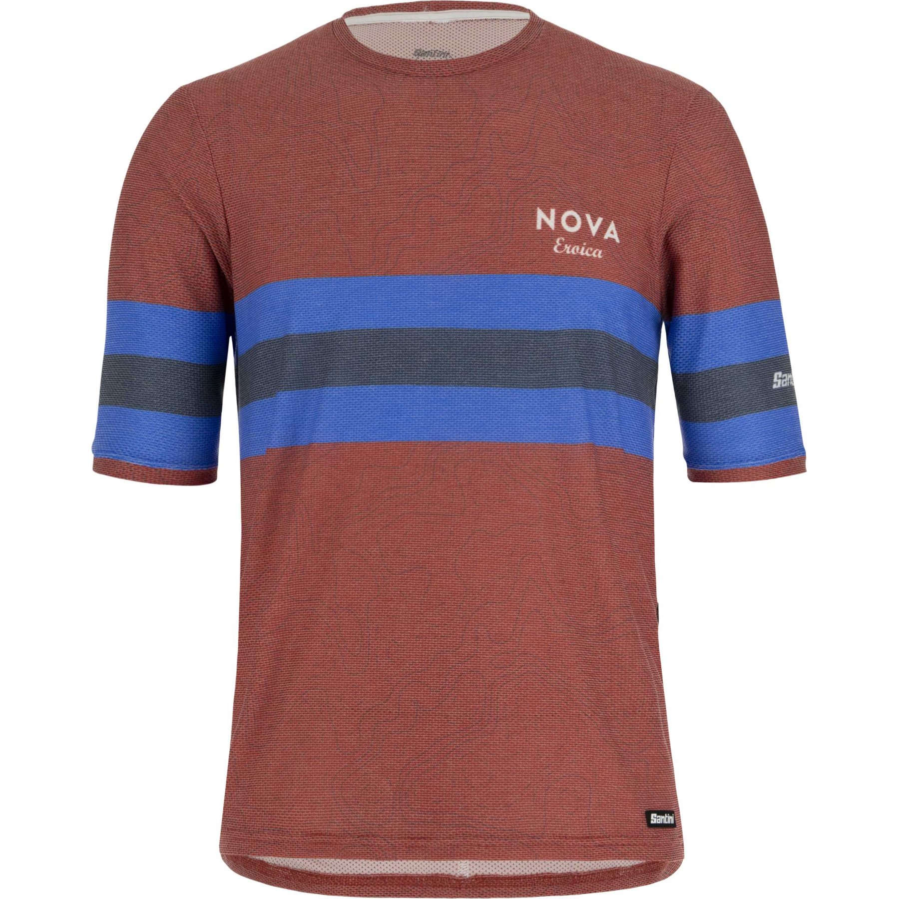 Image of Santini Eroica Arte Tech T-Shirt ER499GLLARTE - red RS