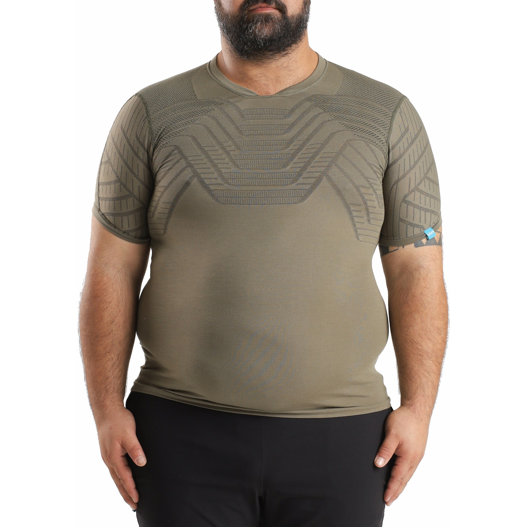 Foto van UYN Terracross Self Layer Shirt met Korte Mouwen Heren - Regular Fit - Aloe