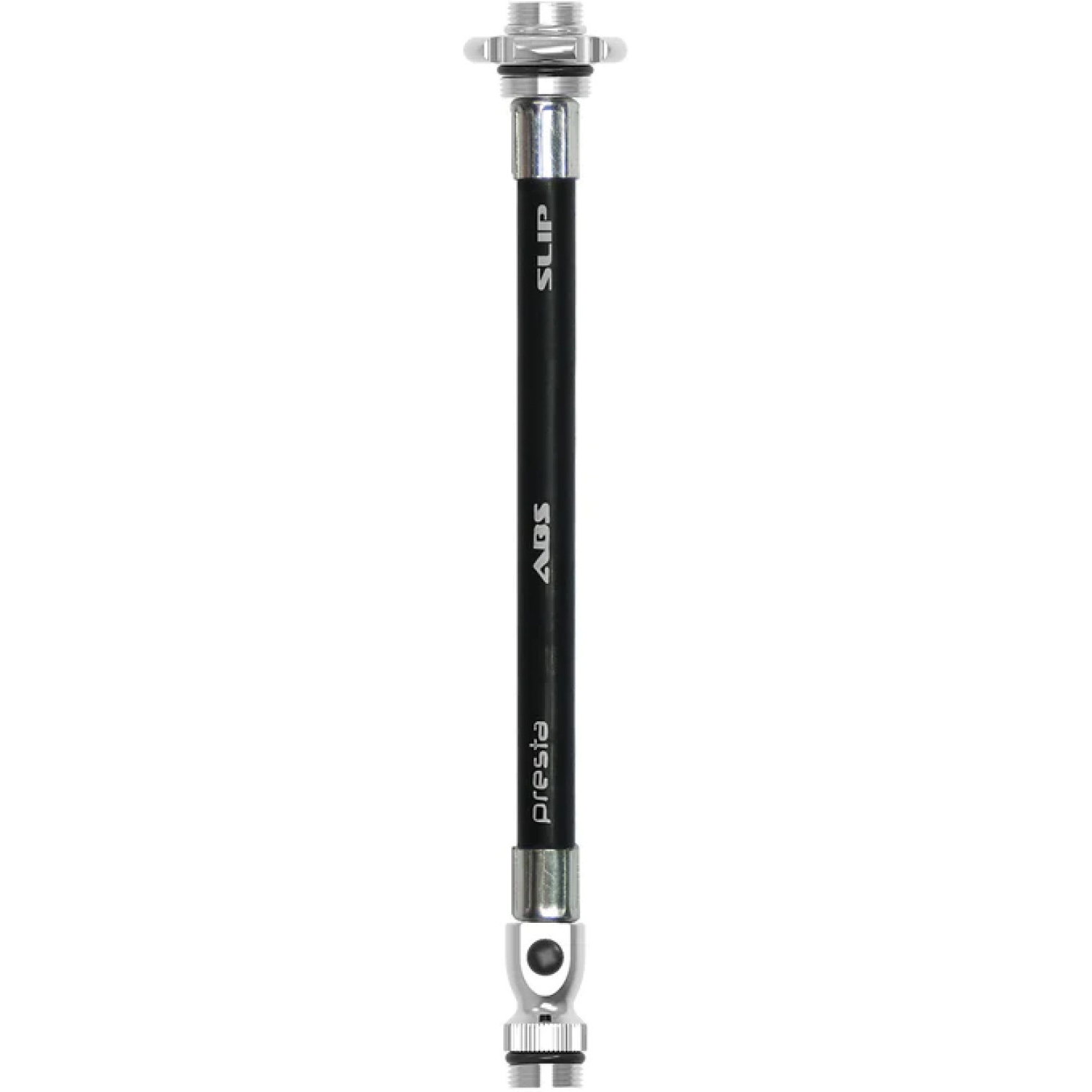 Produktbild von Lezyne Ersatzschlauch ABS Flex Hose mit Ventilwerkzeug für Road Drive Pumpen - schwarz / silber