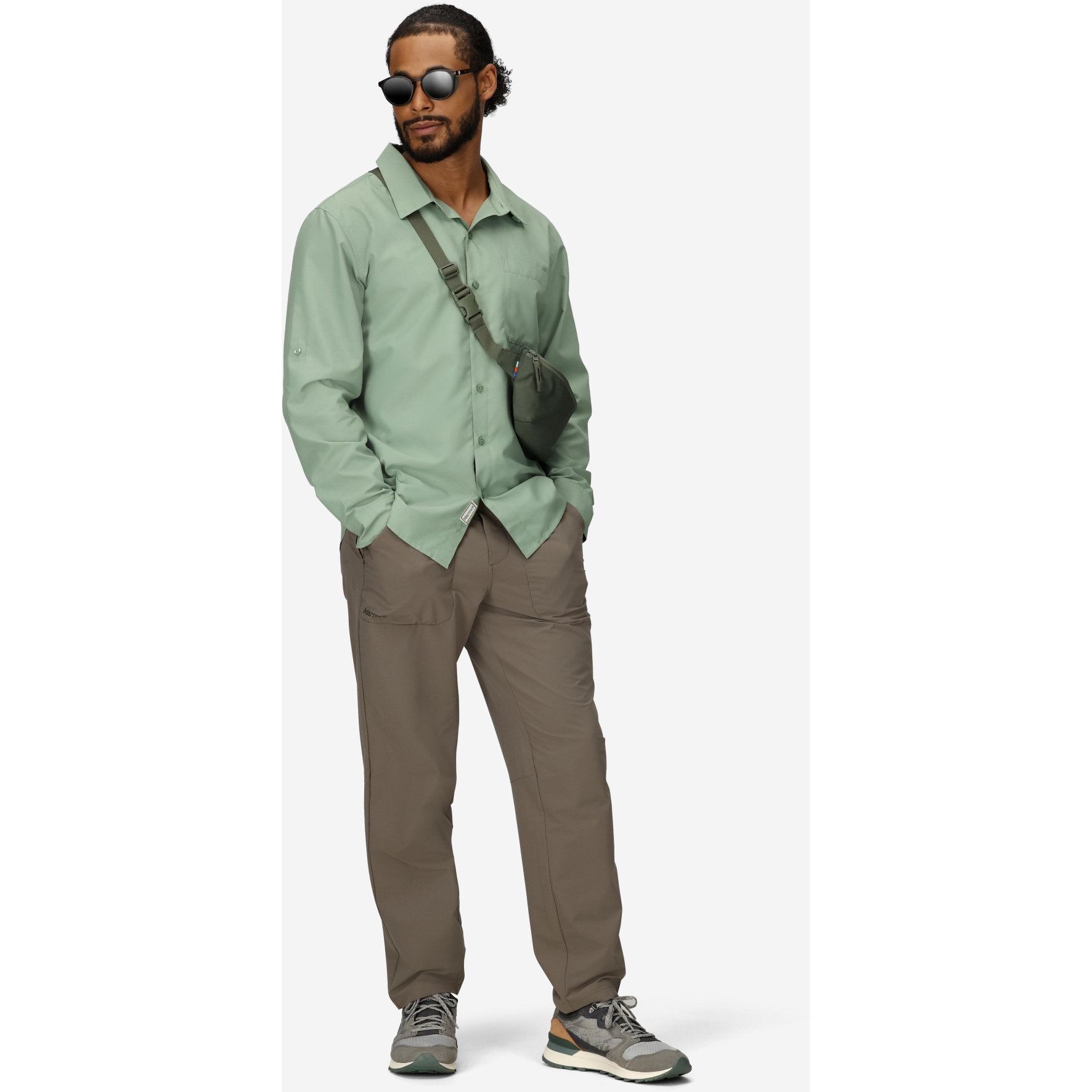 Marmot AirExchange SolarShield Longsleeve Shirt Men - agate