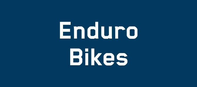 Our large selection of enduro bikes