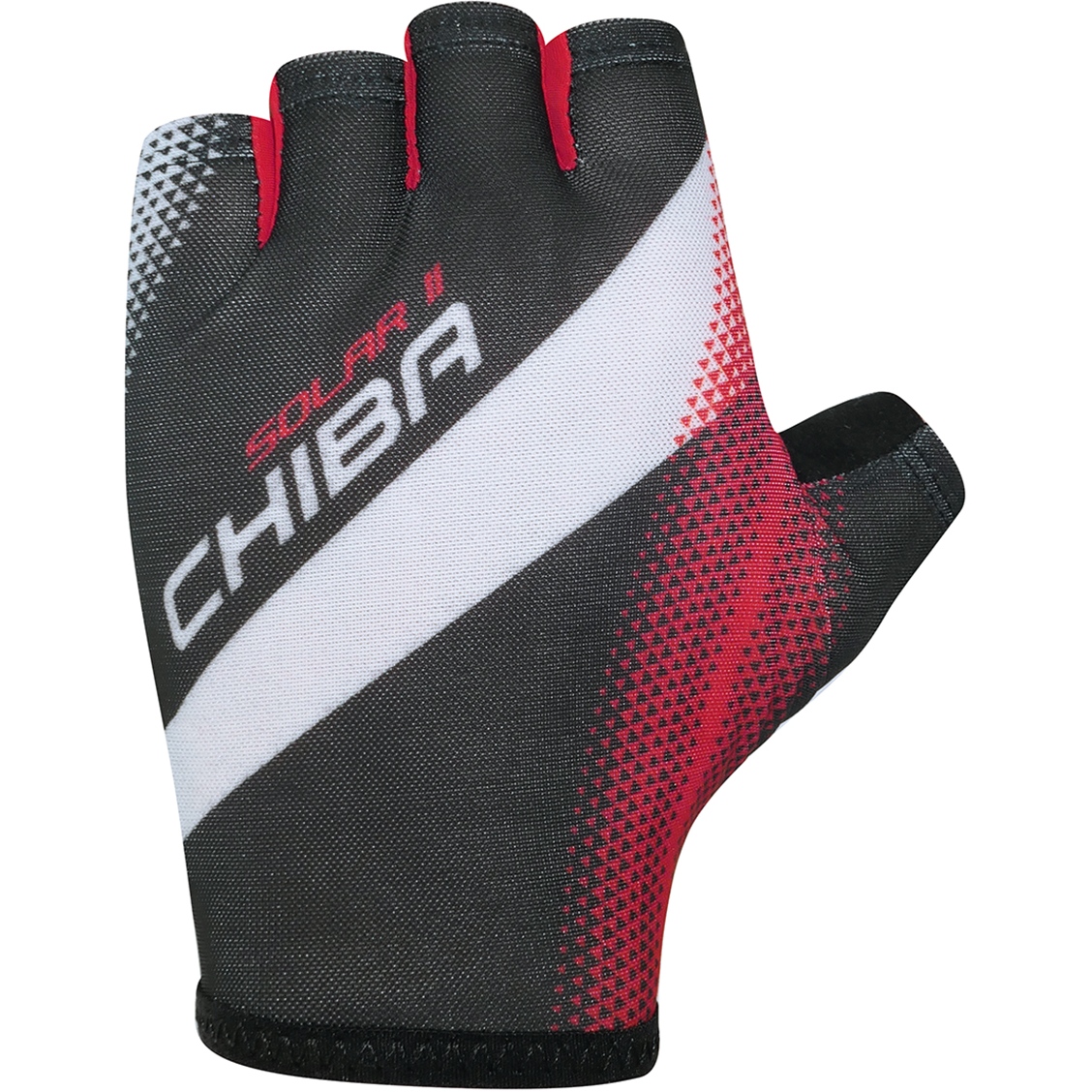 Produktbild von Chiba Solar II Kurzfinger-Handschuhe - schwarz/rot