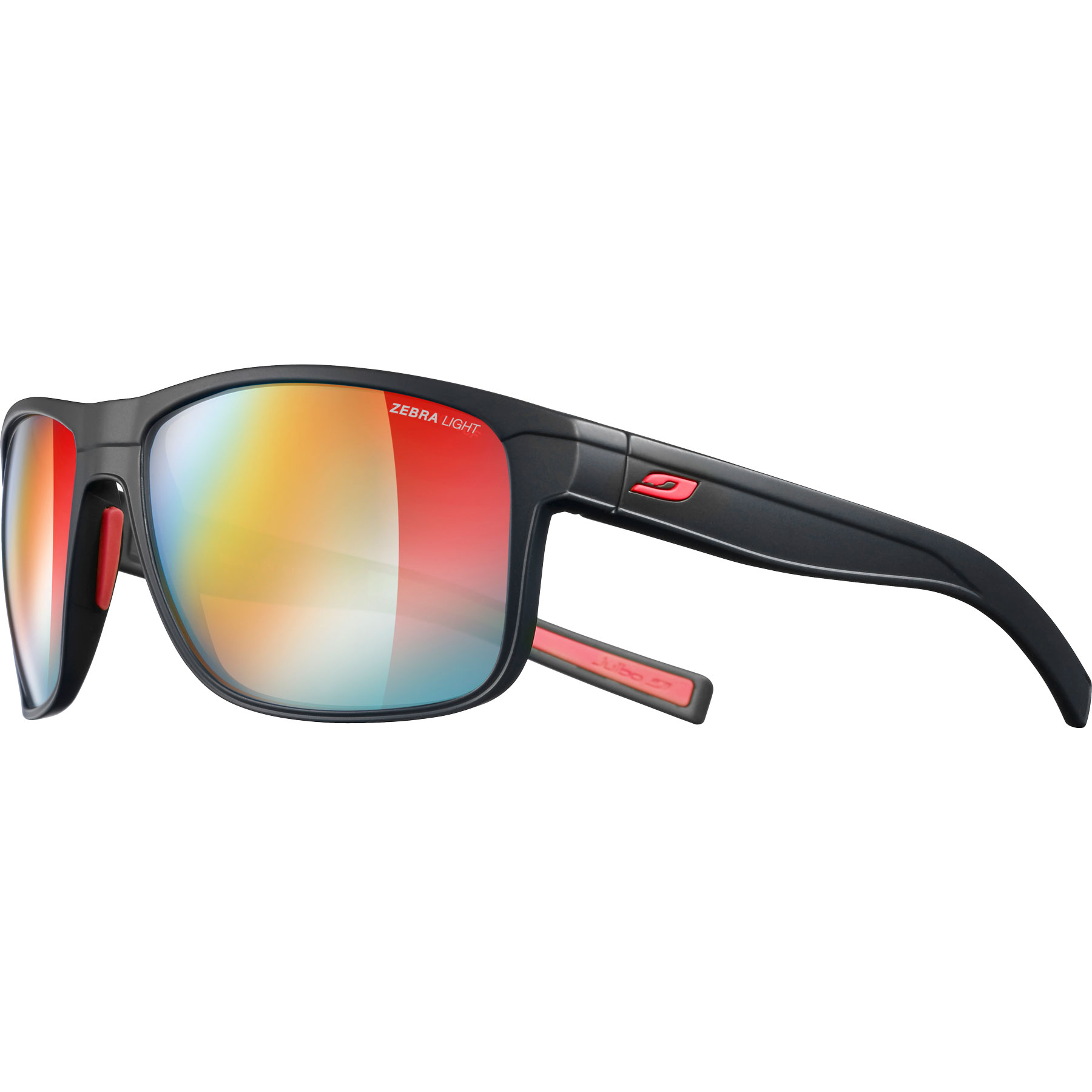 Picture of Julbo Renegade Reactiv Performance 1-3 Sunglasses - Black Red / Multilayer Red