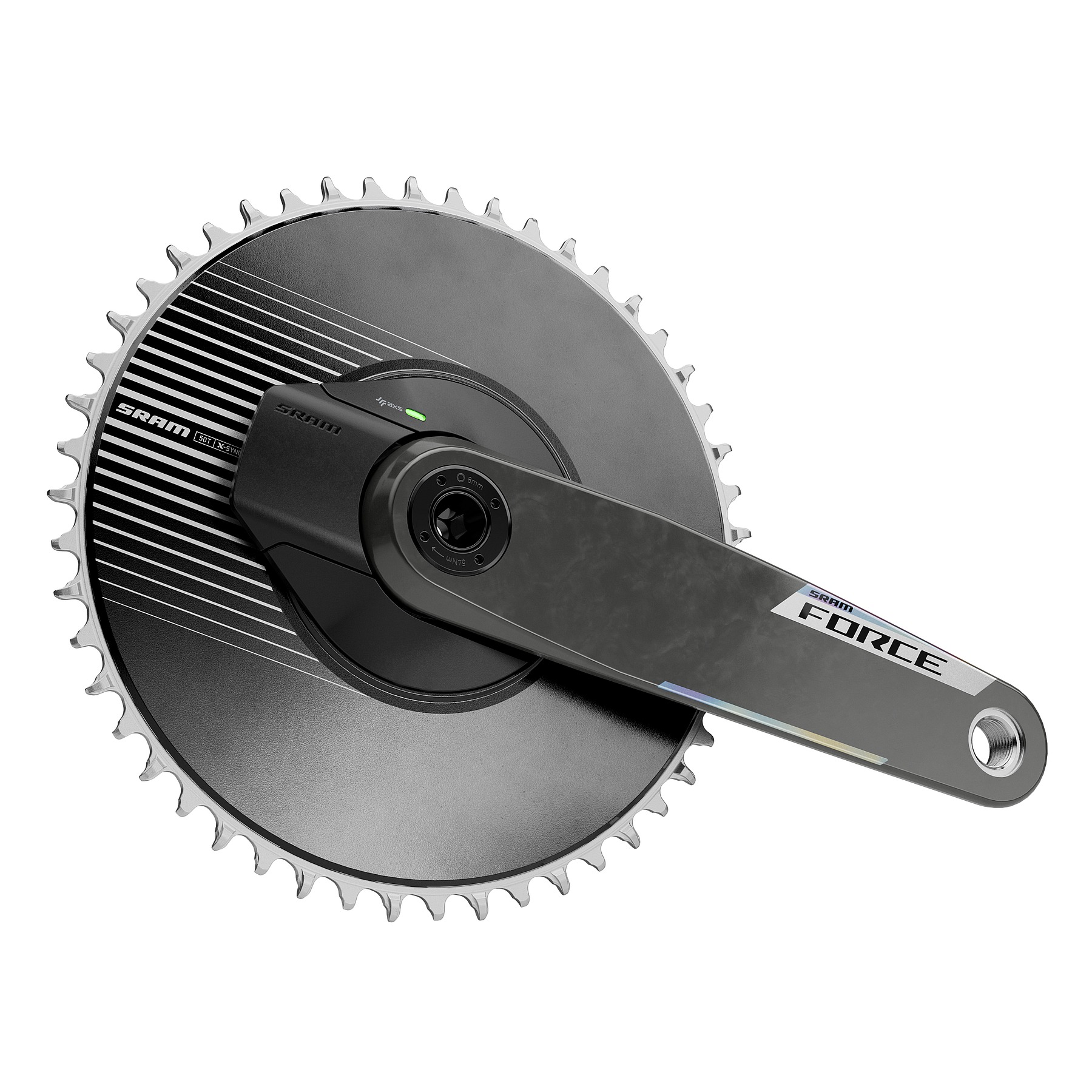 SRAM FORCE 1 AXS Aero Powermeter Crankset | DUB | 1x12-speed | E1