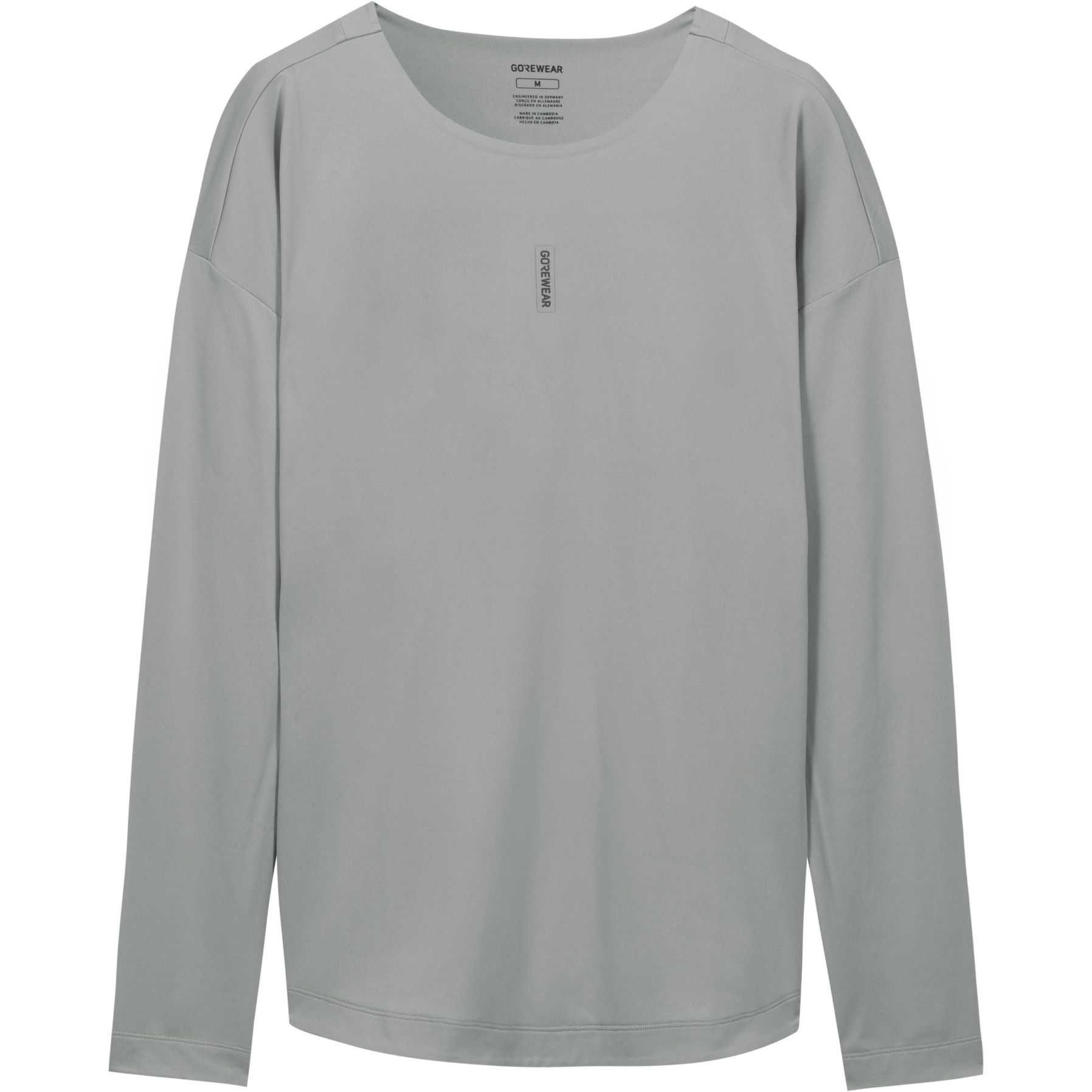 Мужская футболка с длинным рукавом GOREWEAR Fernflow - lab grey BF00 grey