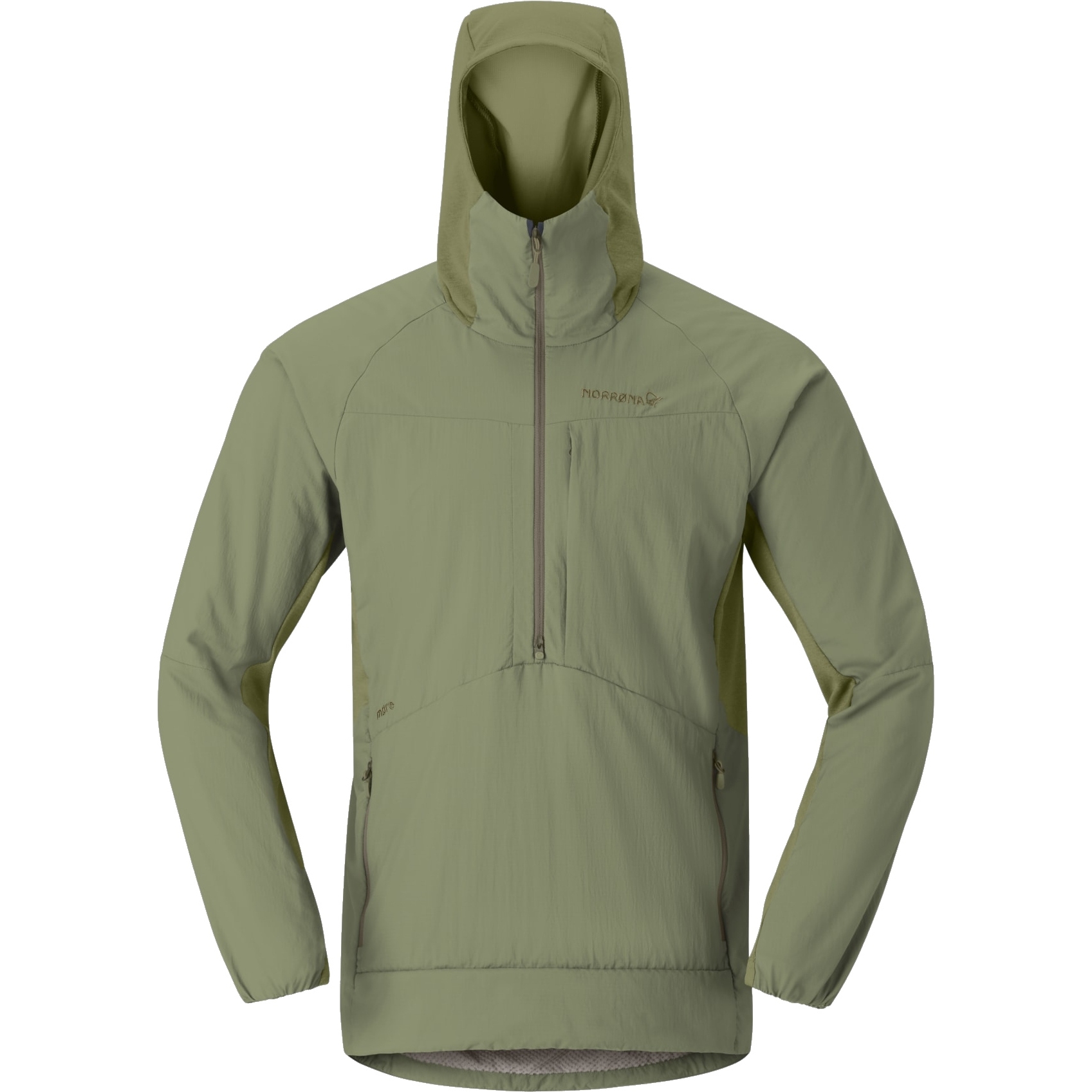 Norrona møre Octa Zip Hood Anorak Men - Deep Lichen Green | BIKE24