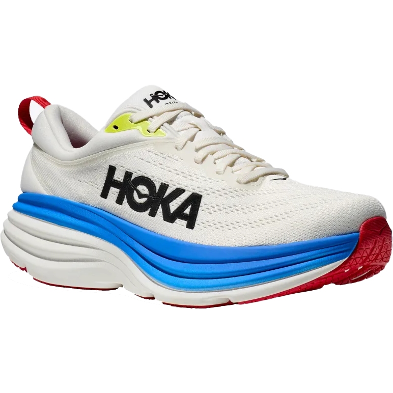 Picture of Hoka Bondi 8 Running Shoes Men - blanc de blanc / virtual blue
