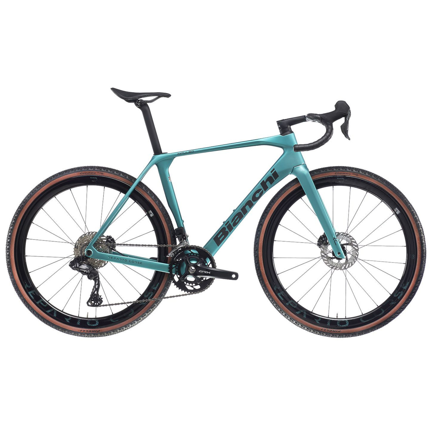 Bianchi Vélo Gravel GRX 825 Di2 - IMPULSO RC - 2025 - celeste metallic ...