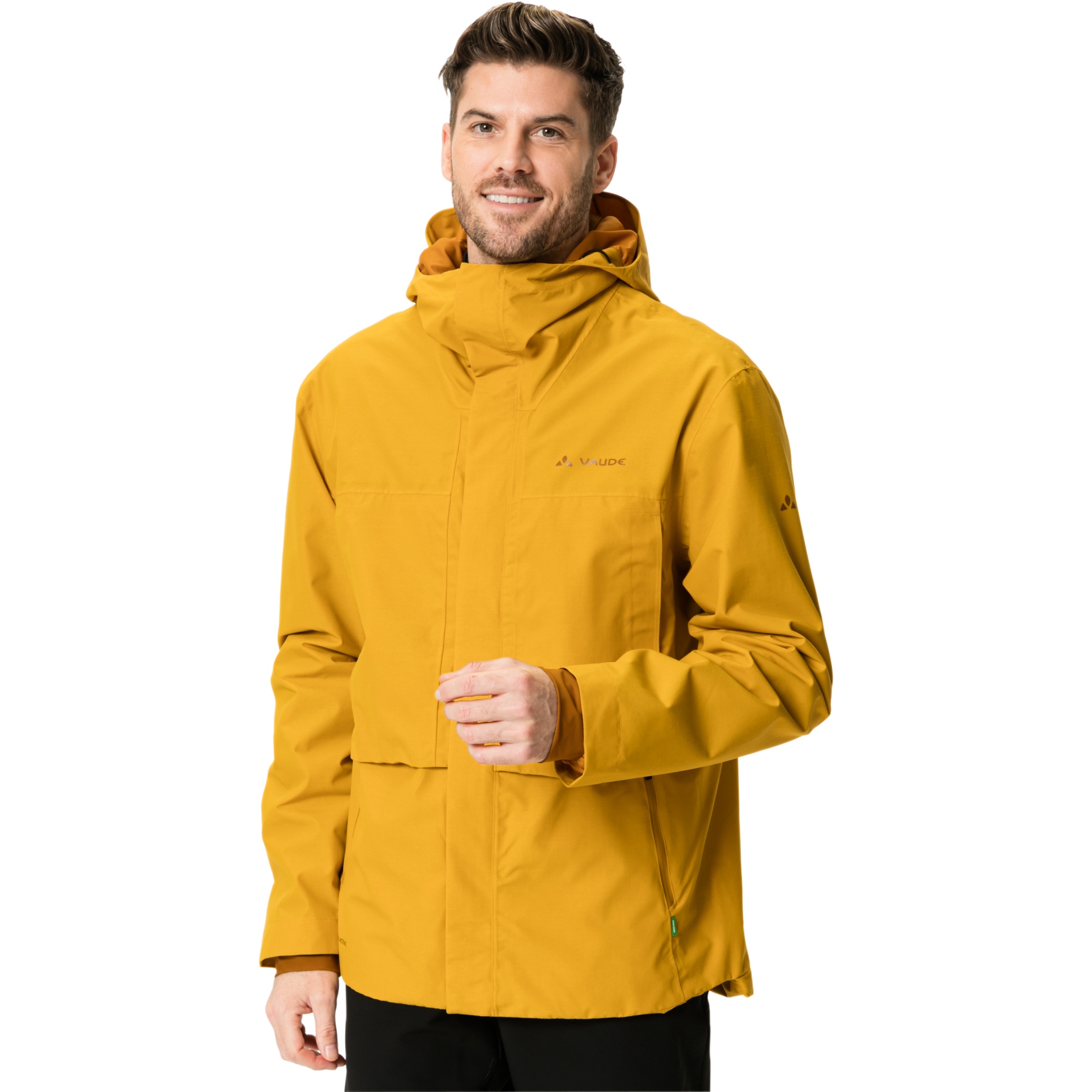 Picture of Vaude Comyou Pro Rain Jacket Men - burnt yellow