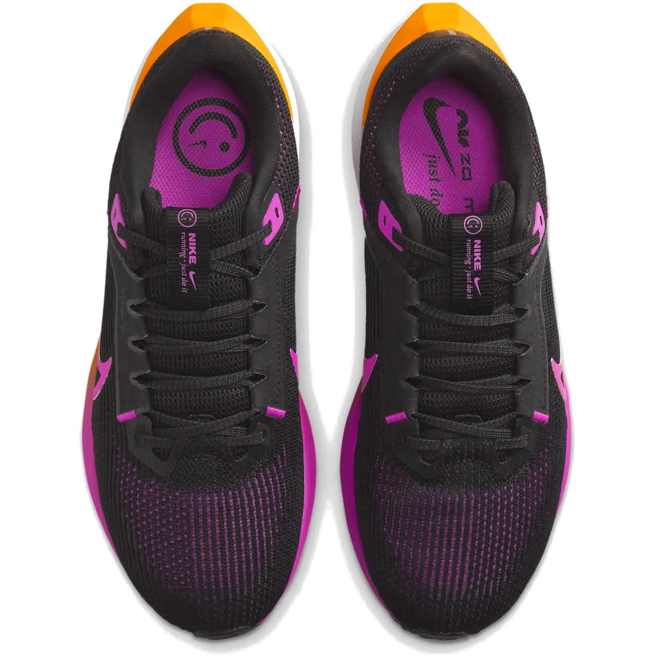 Nike Air Zoom Pegasus 40 Running Shoes Women black laser orange white hyper violet DV3854 011