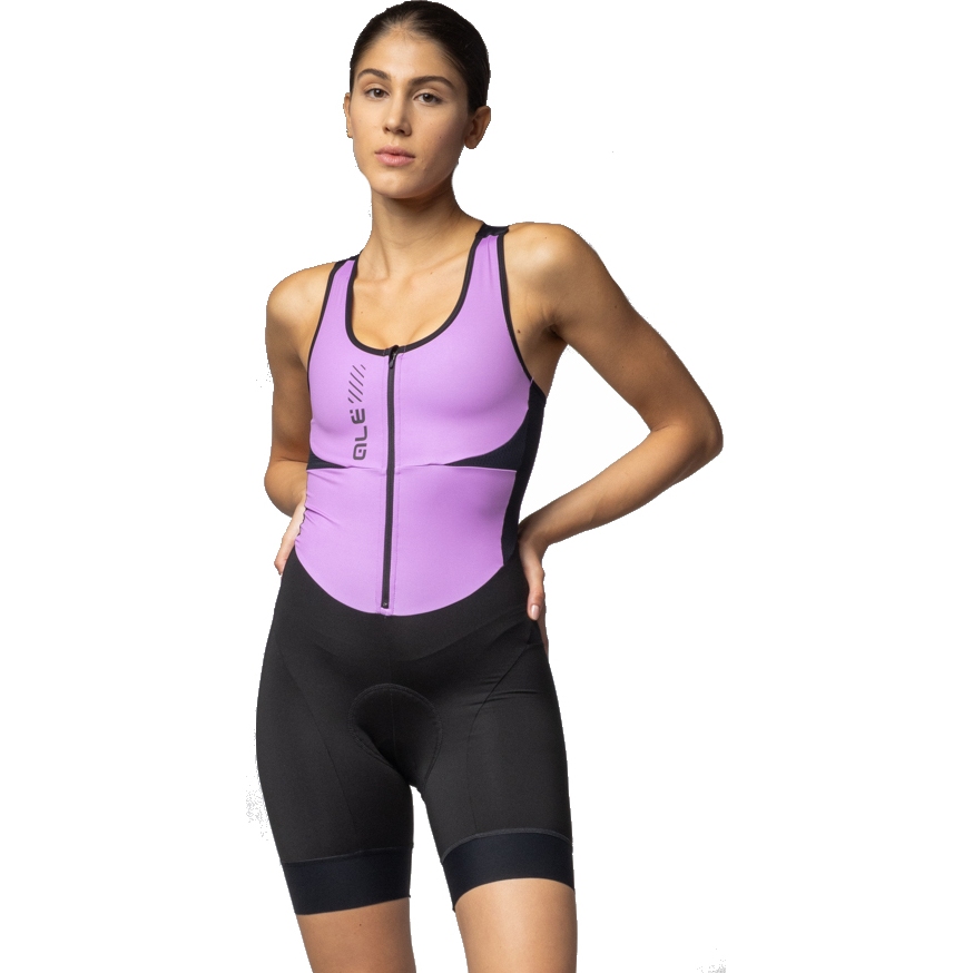 Photo produit de Alé Combinaison Vélo Femme - PRAGMA Color Block - peony