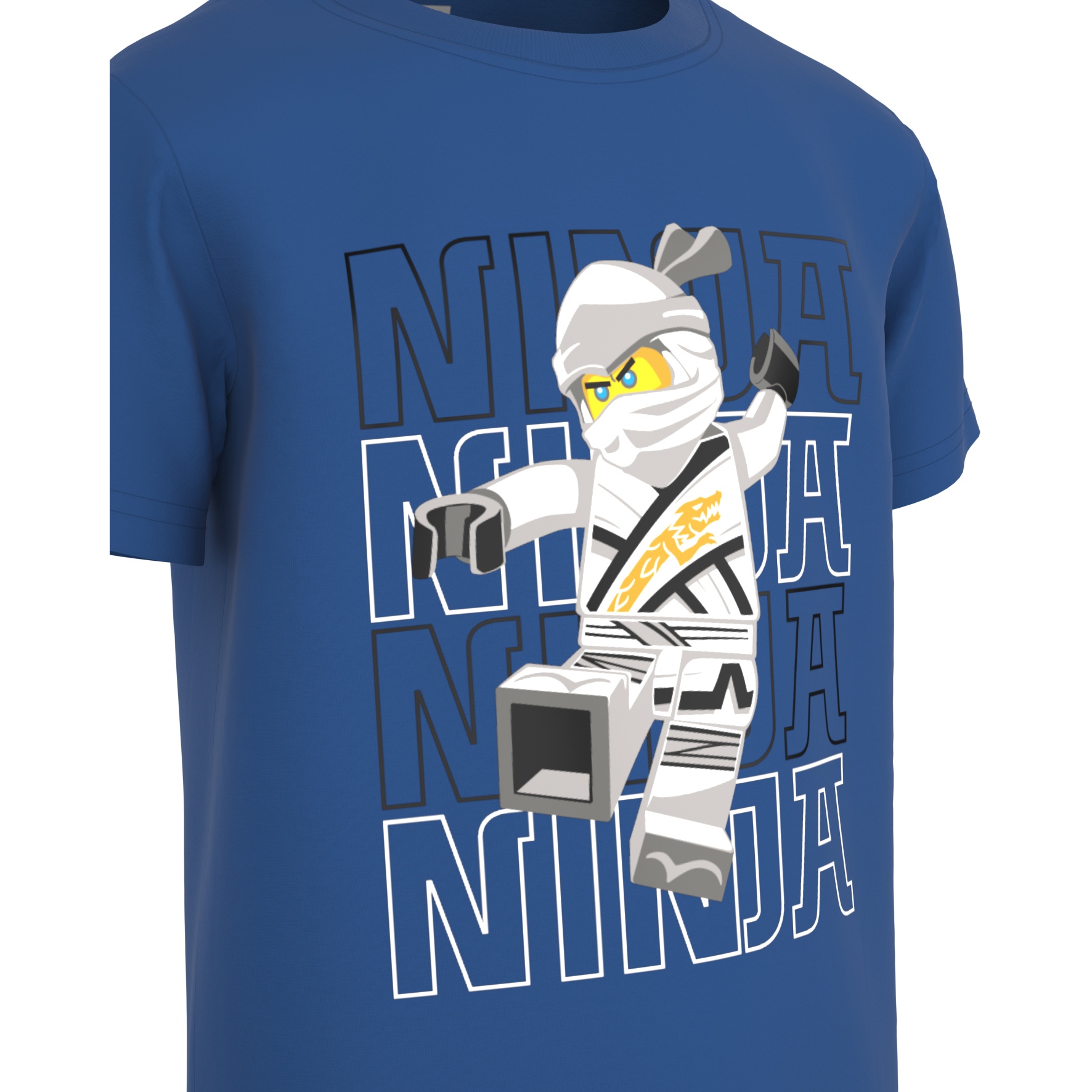 LEGO® NINJAGO Boys Short Sleeve BIKE24 Blue T-Shirt - 