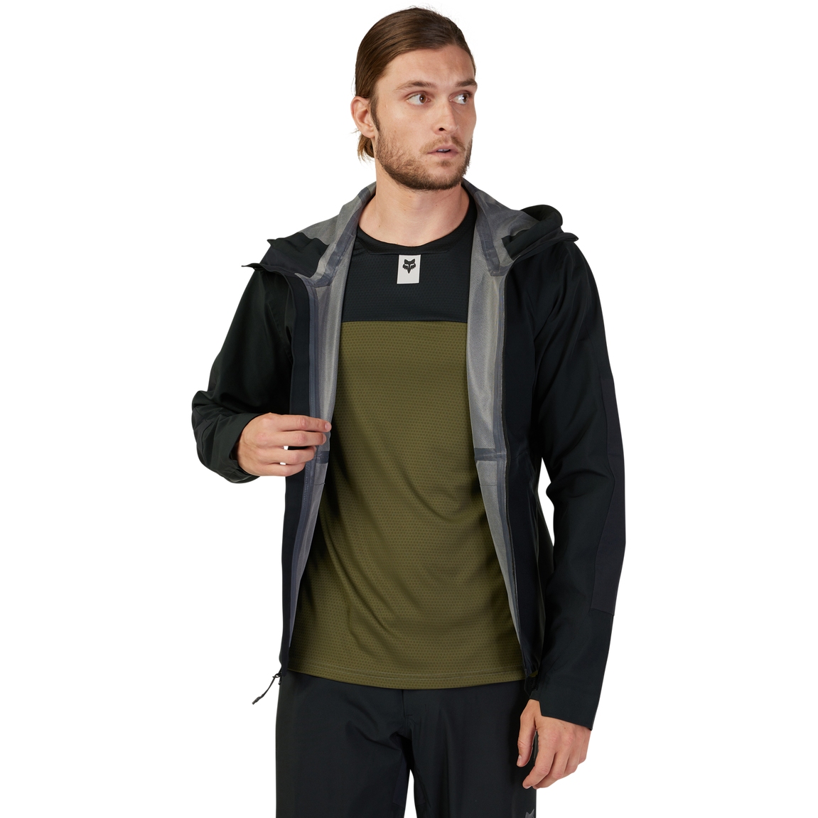Gilet VTT Fox Defend Homme, Gris, Taille L, Coupe-vent Léger Avec Poches Zippées