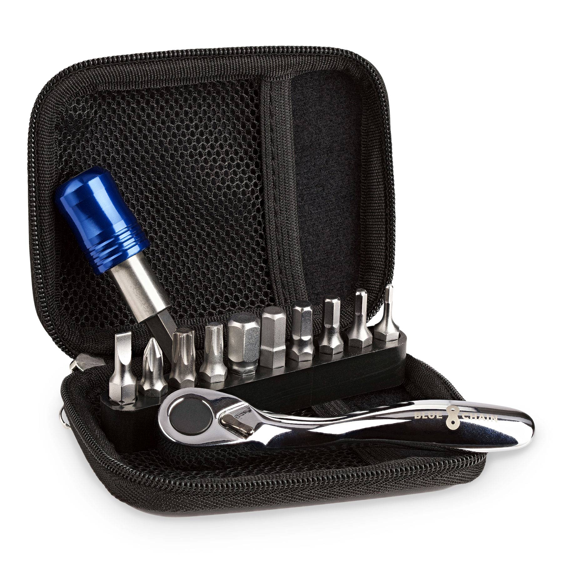 Image of BLUECHAIN Mini-Ratchet with 10 Bits incl. Pouch