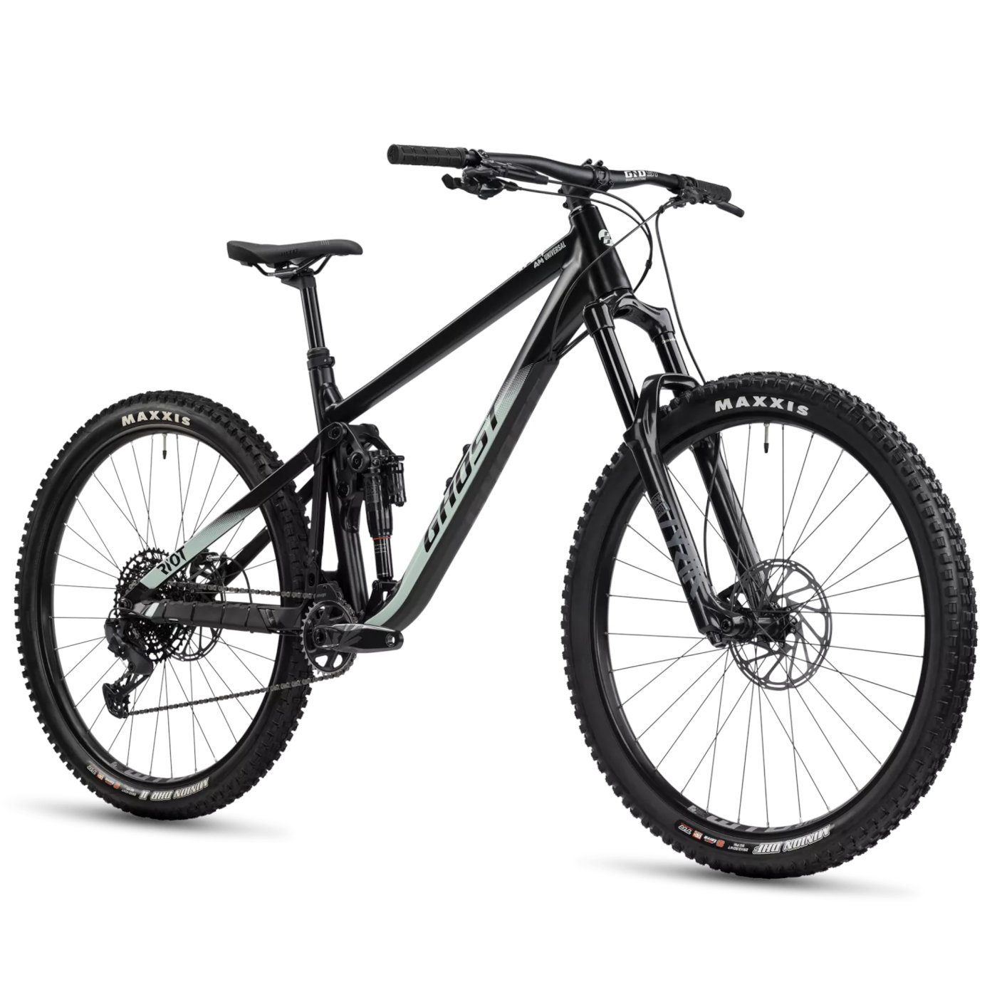 Ghost Riot Am Universal Ghost RIOT AM Universal - Mountain Bike - 2023 - black matt / light green