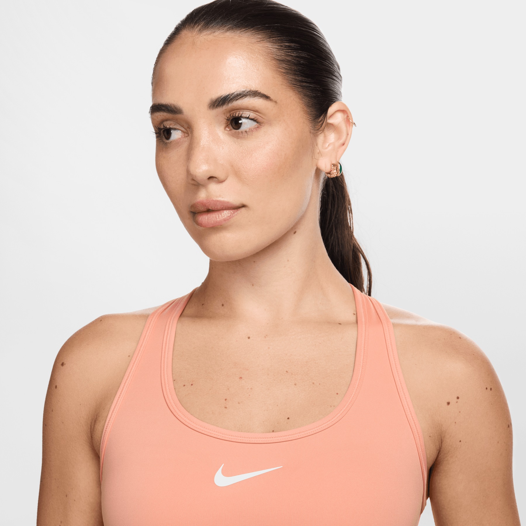 nike color block sports bra