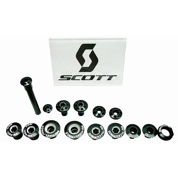 Image of SCOTT Rear Triangle Bolt Set for Spark/Scale/Genius - Models as from 2012 - 223291 - black