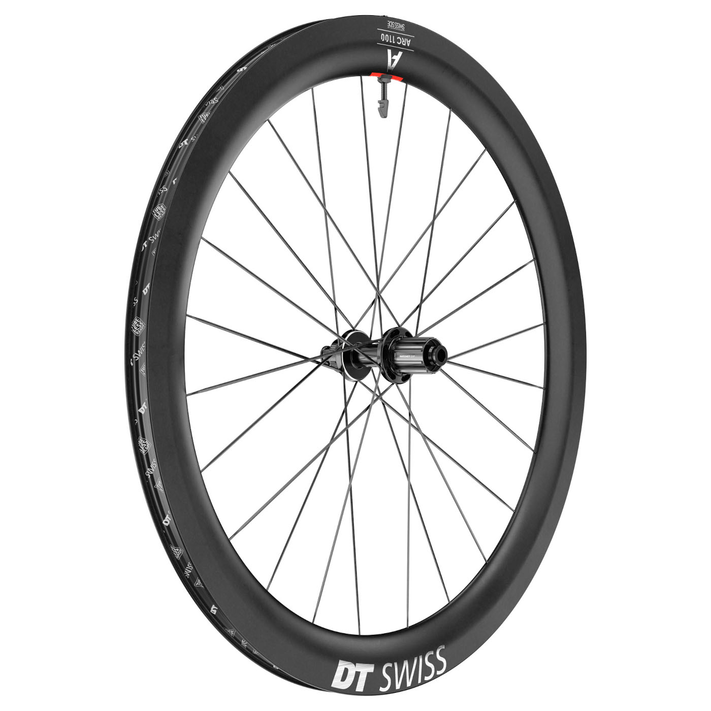 Picture of DT Swiss ARC 1100 DICUT 55 Rear Wheel - 28&quot; | Carbon | Clincher | Centerlock - 12x142mm - HG-L / XDR