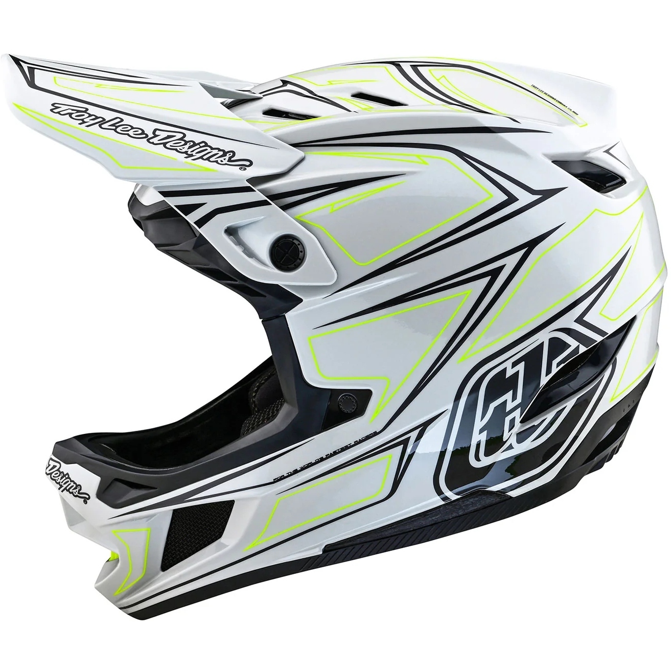 Image of Troy Lee Designs D4 Composite MIPS Helmet - Pinned Light Gray
