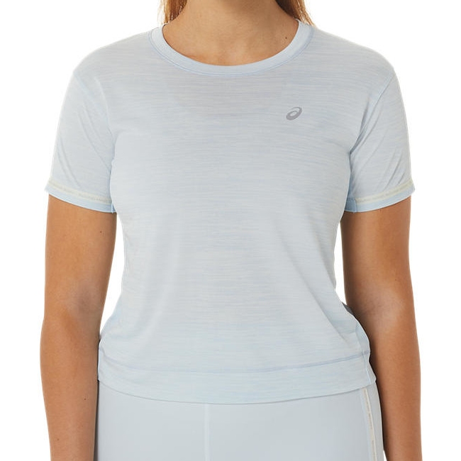 Bild von asics Race Crop Top Damen - sky/cream