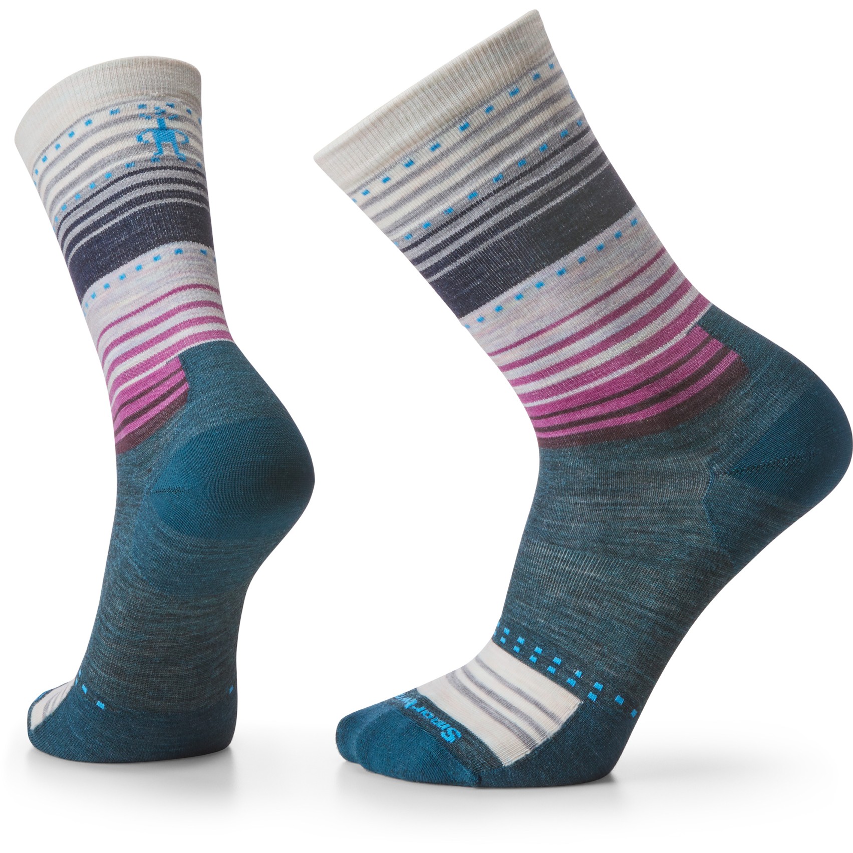 Bild von SmartWool Everyday Stitch Stripe Crew Socken - G74 twilight blue