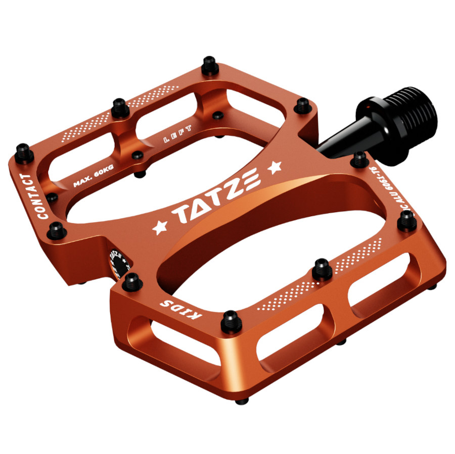 Productfoto van Tatze CONTACT CNC - MTB Flat Pedals - Kids - orange