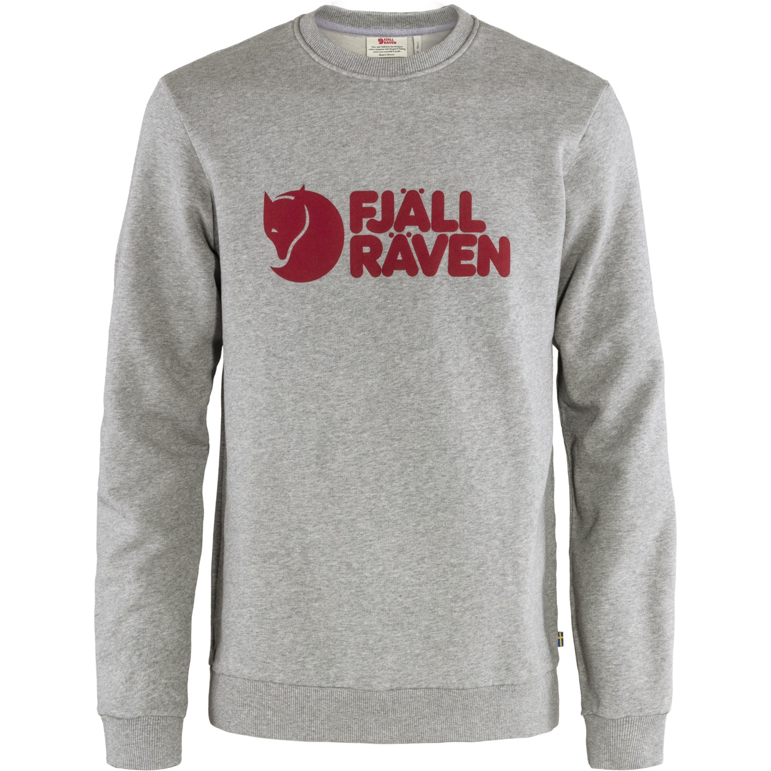Image of Fjällräven Logo Sweater Men - grey melange