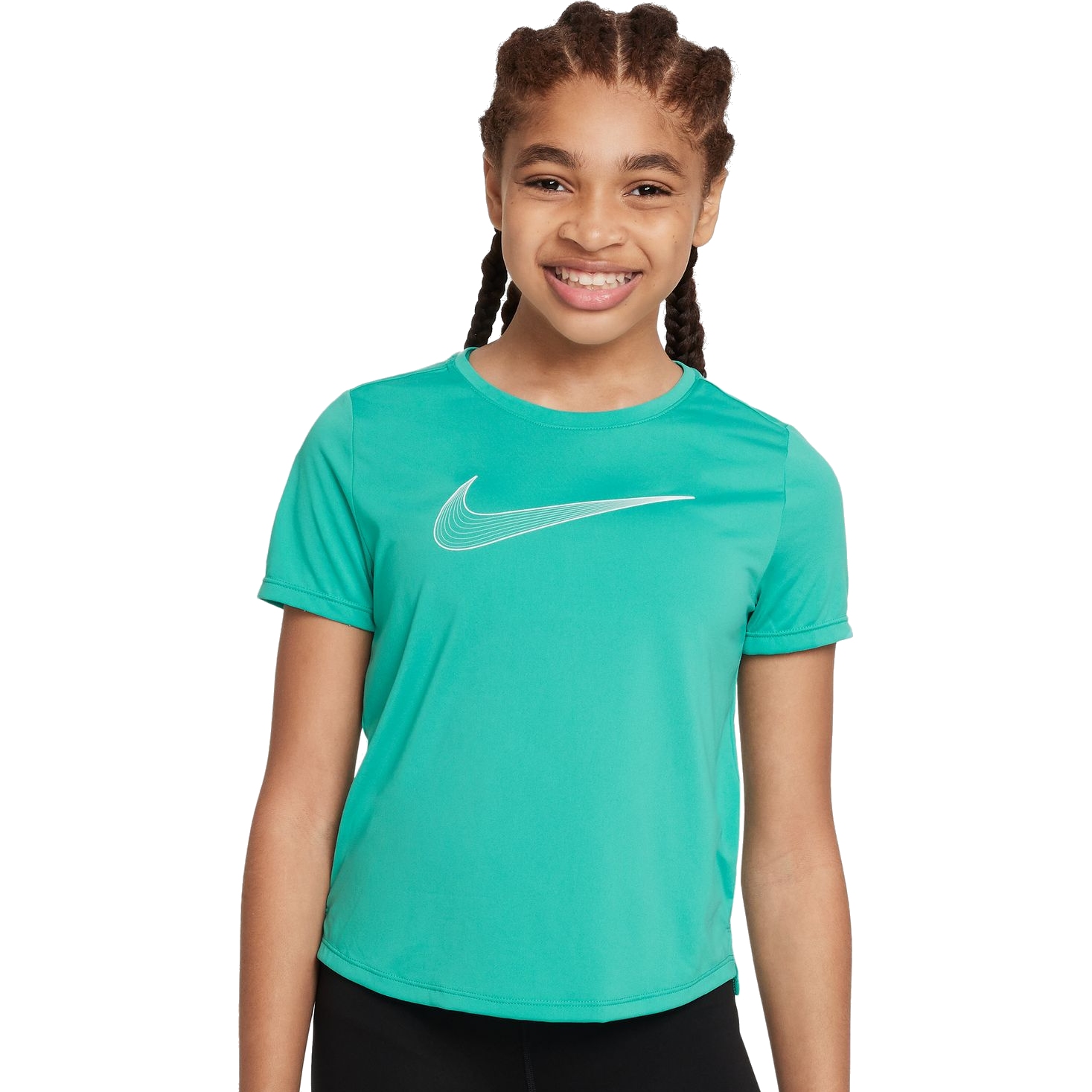Produktbild von Nike Dri-Fit One Kurzarmshirt Kinder - clear jade/white DD7639-317