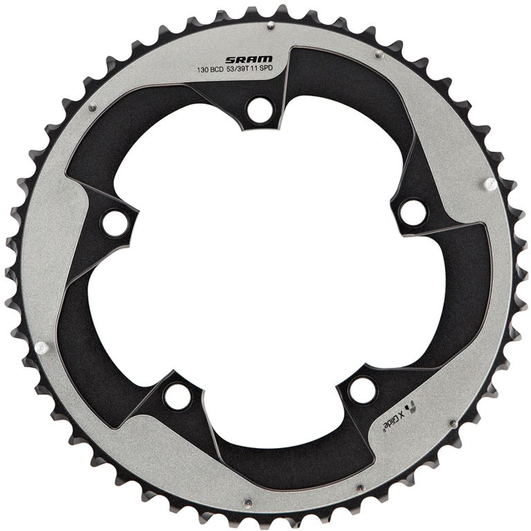 Picture of SRAM X-Glide R Chainring Yaw 130mm for RED 22 11-speed - 53 Teeth