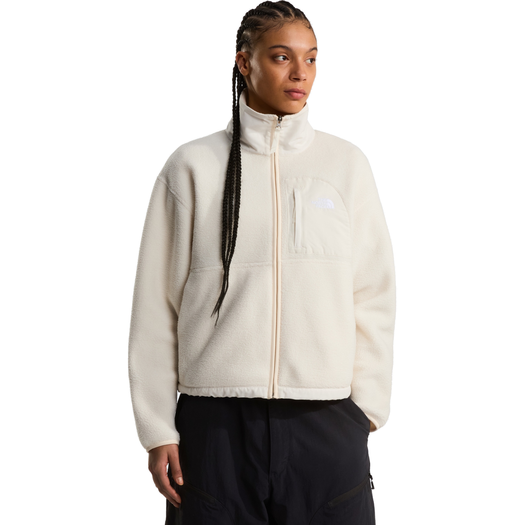 The North Face Yumiori Off Peak Full Zip Jacket Women - White Dune