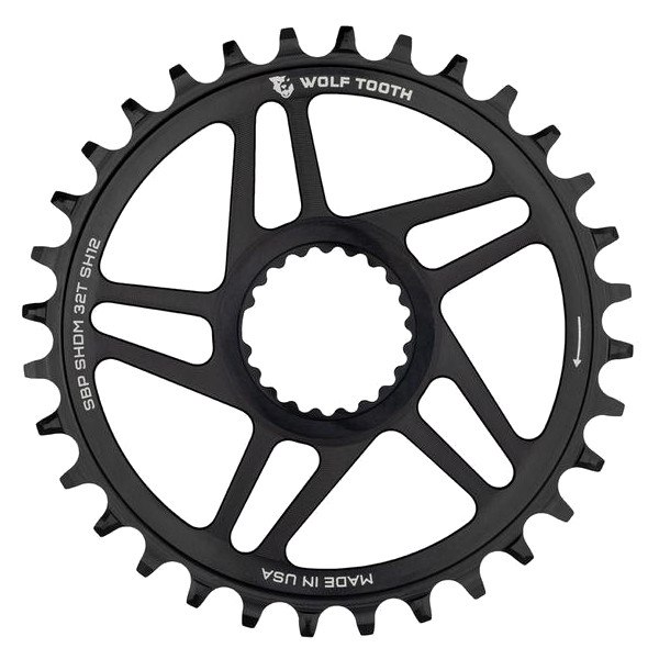 Picture of Wolf Tooth Direct Mount Boost Chainring for Shimano - HyperGlide+ 12-speed - black