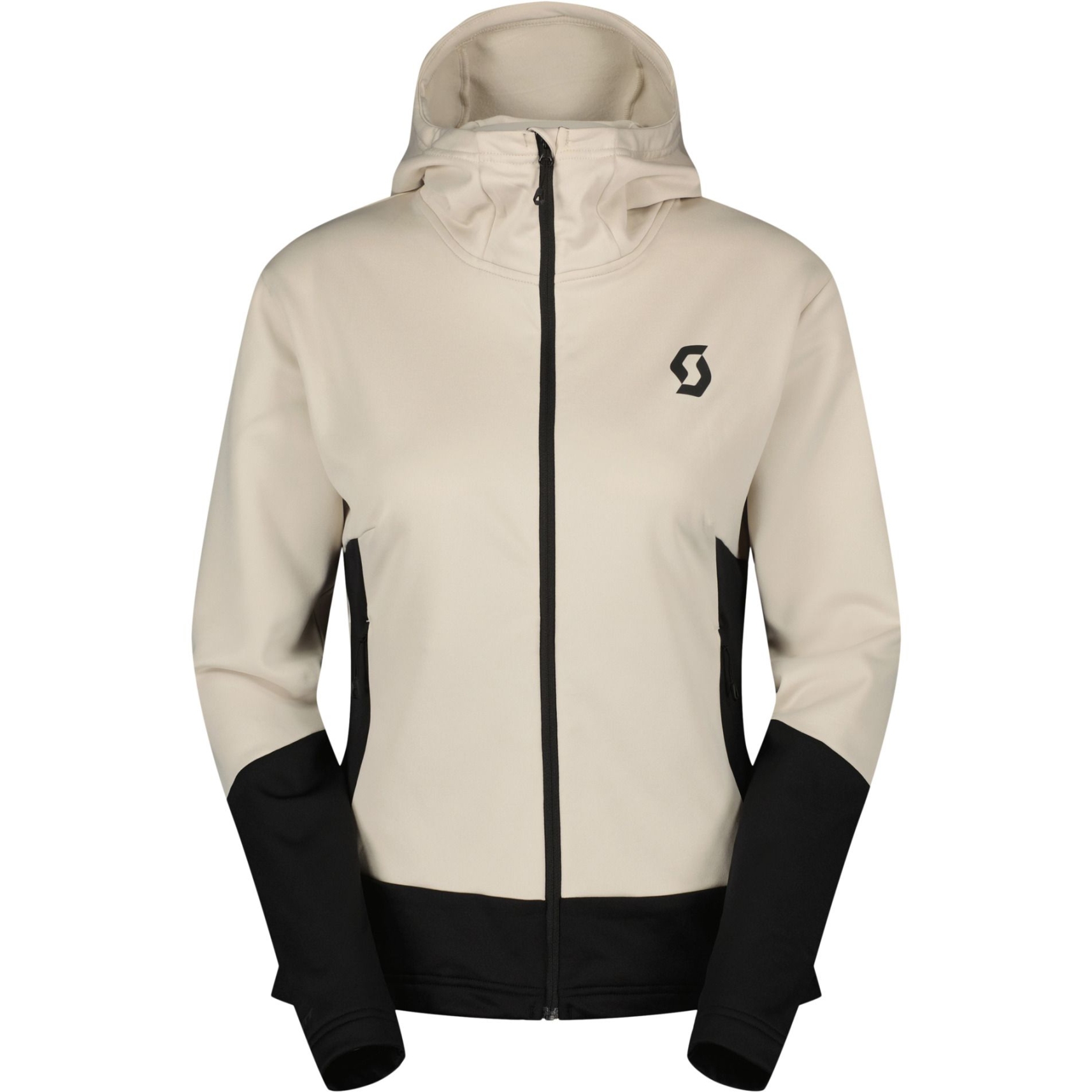 Produktbild von SCOTT Defined Mid Zip Kapuzenjacke Damen - dust white/black