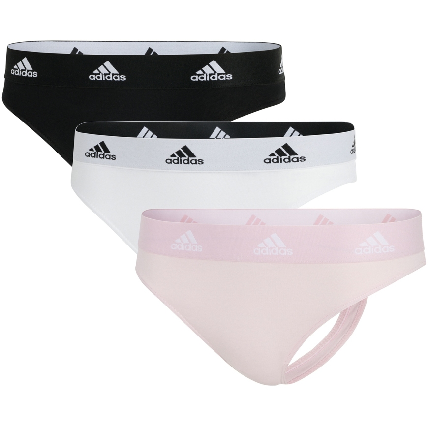 Produktbild von adidas Sports Underwear Sports Active Comfort Cotton Tanga Damen -  3er-Pack - 933 assorted