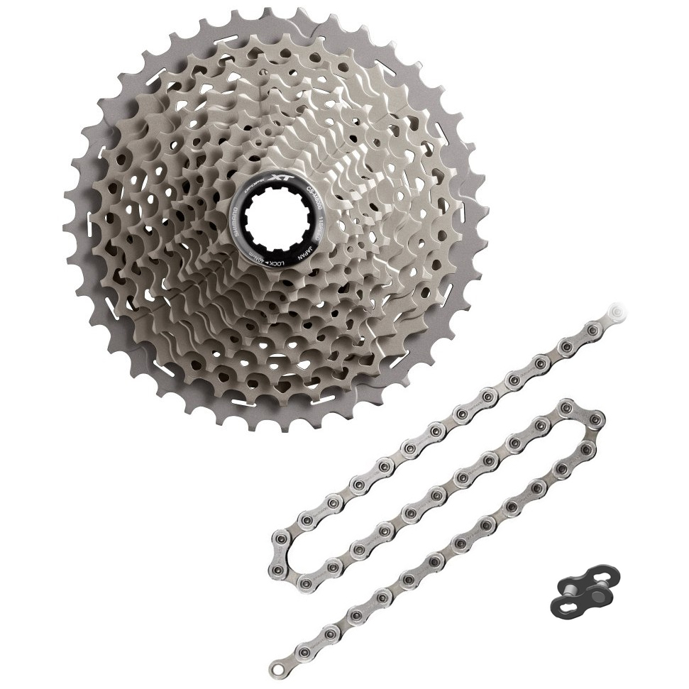 Picture of Shimano Deore XT 11-speed Wear &amp; Tear Set - CS-M8000 Cassette + CN-HG701 Chain