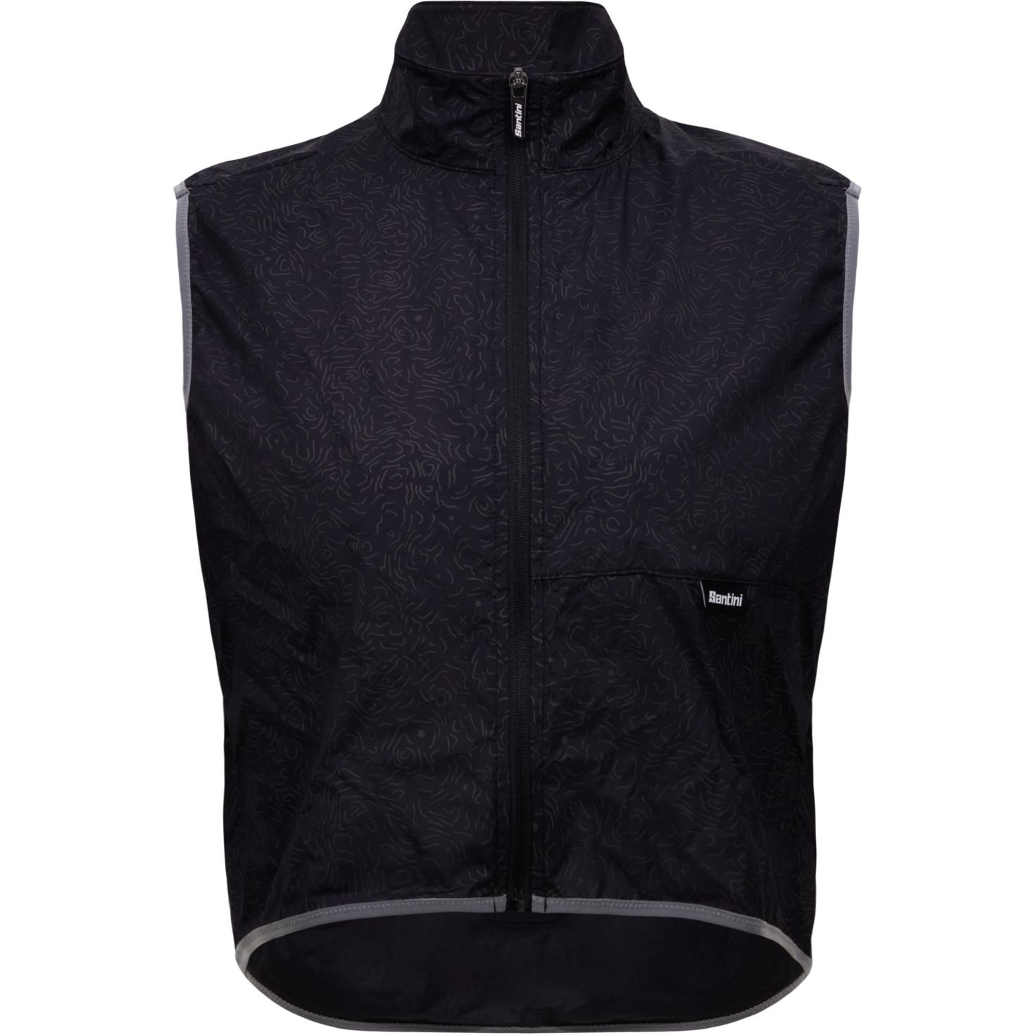 Santini High Vis Wind Vest Men 4M55075HIVIS - black NE | BIKE24