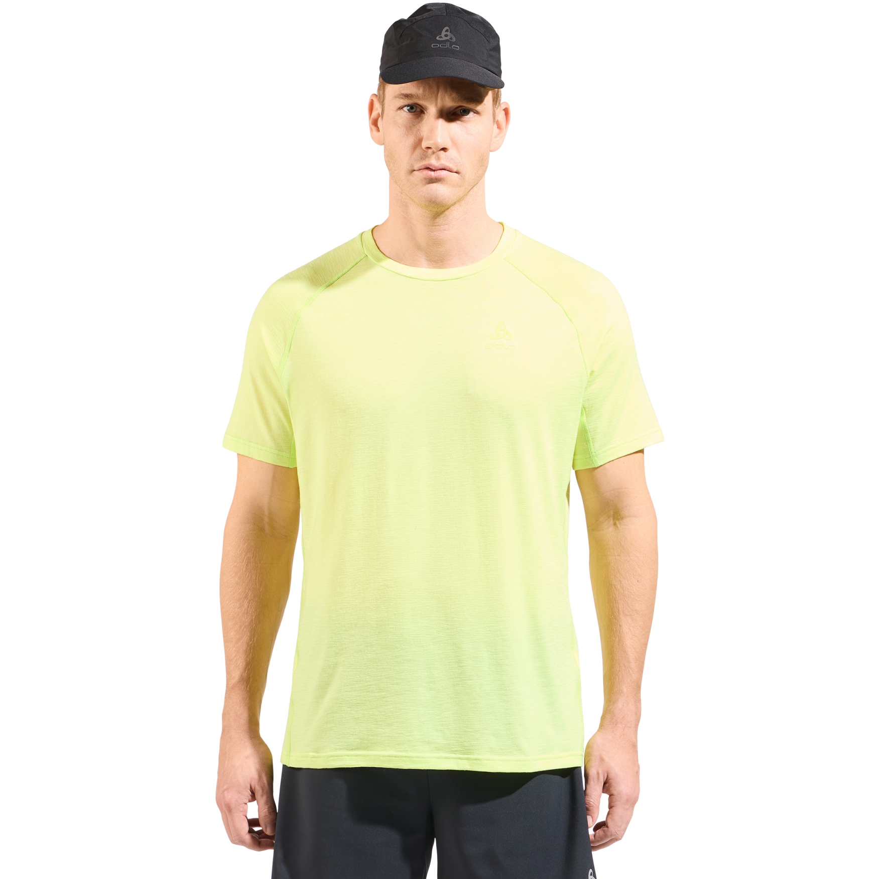 Picture of Odlo X-Alp Performance Wool 115 Trail Running T-Shirt Men - sharp green melange