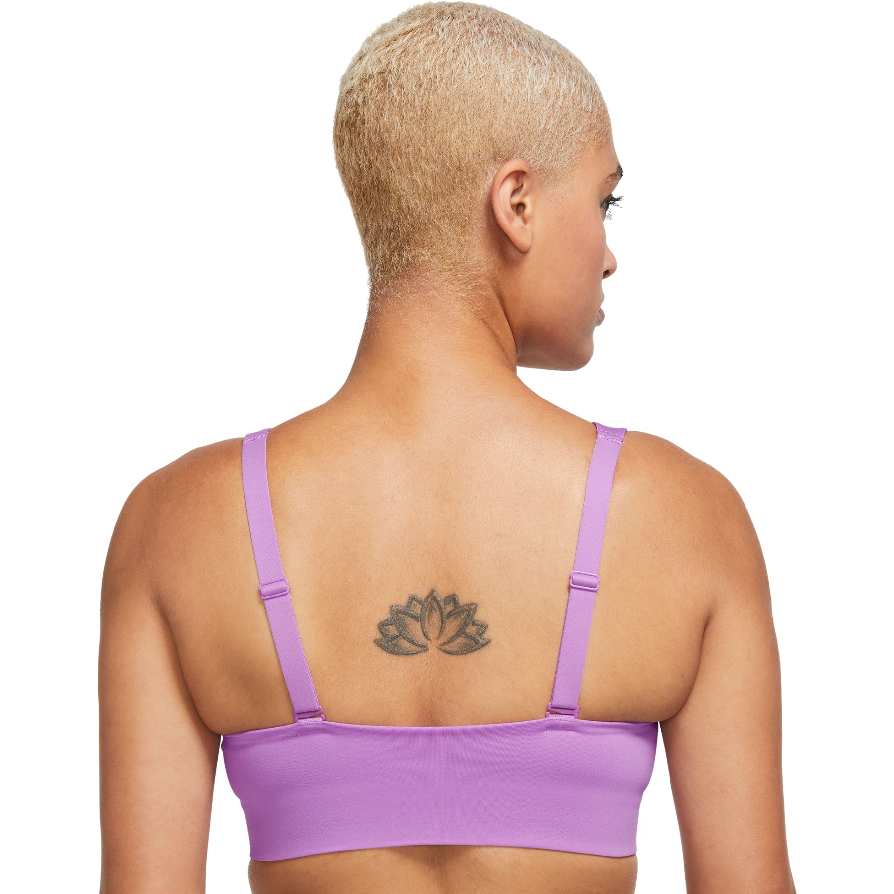 Nike Indy Plunge Cutout Sports Bra with medium support Women - rush  fuchsia/purple ink DV9837-532