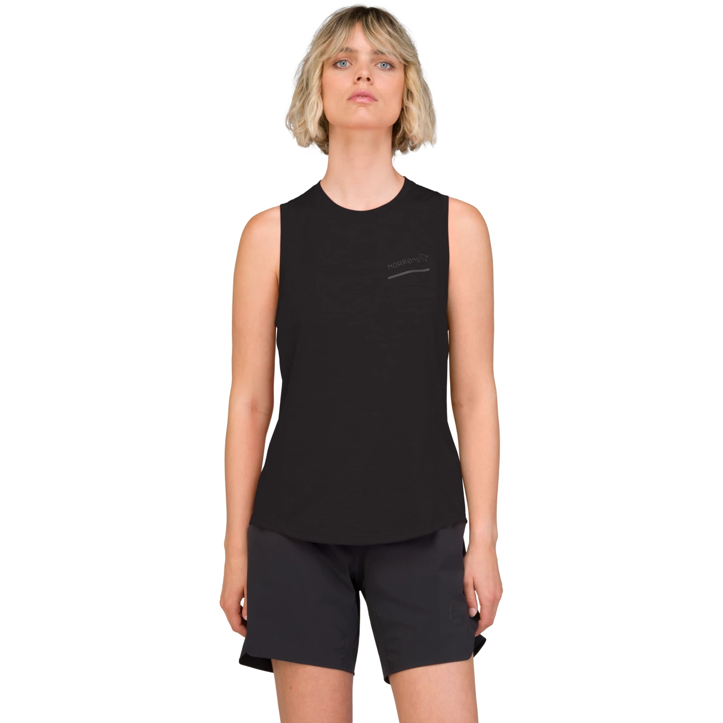 Image of Norrona senja equaliser Tank Top Women - Caviar