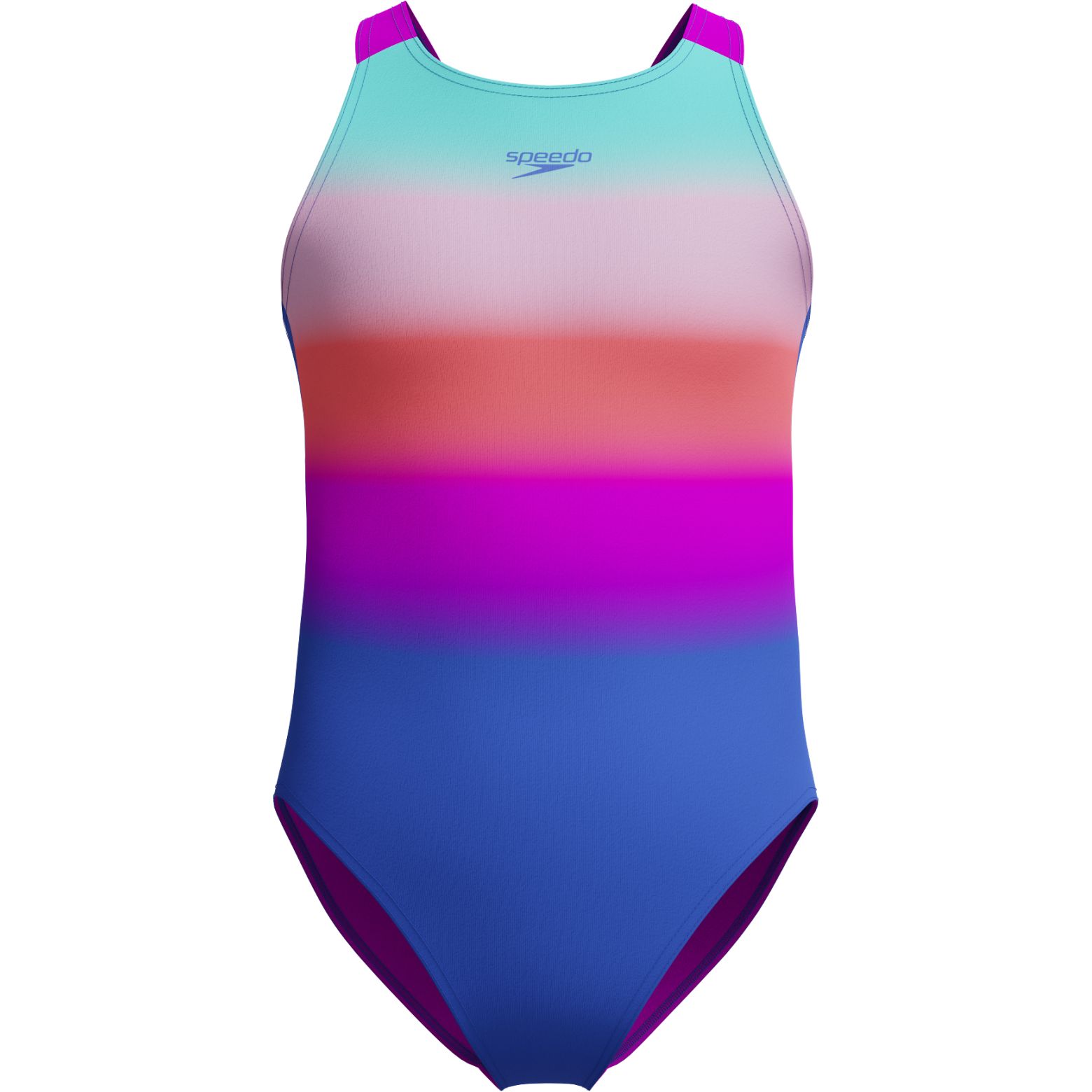 Picture of Speedo Printed Pulseback Swimsuit Girls - cobalt pop