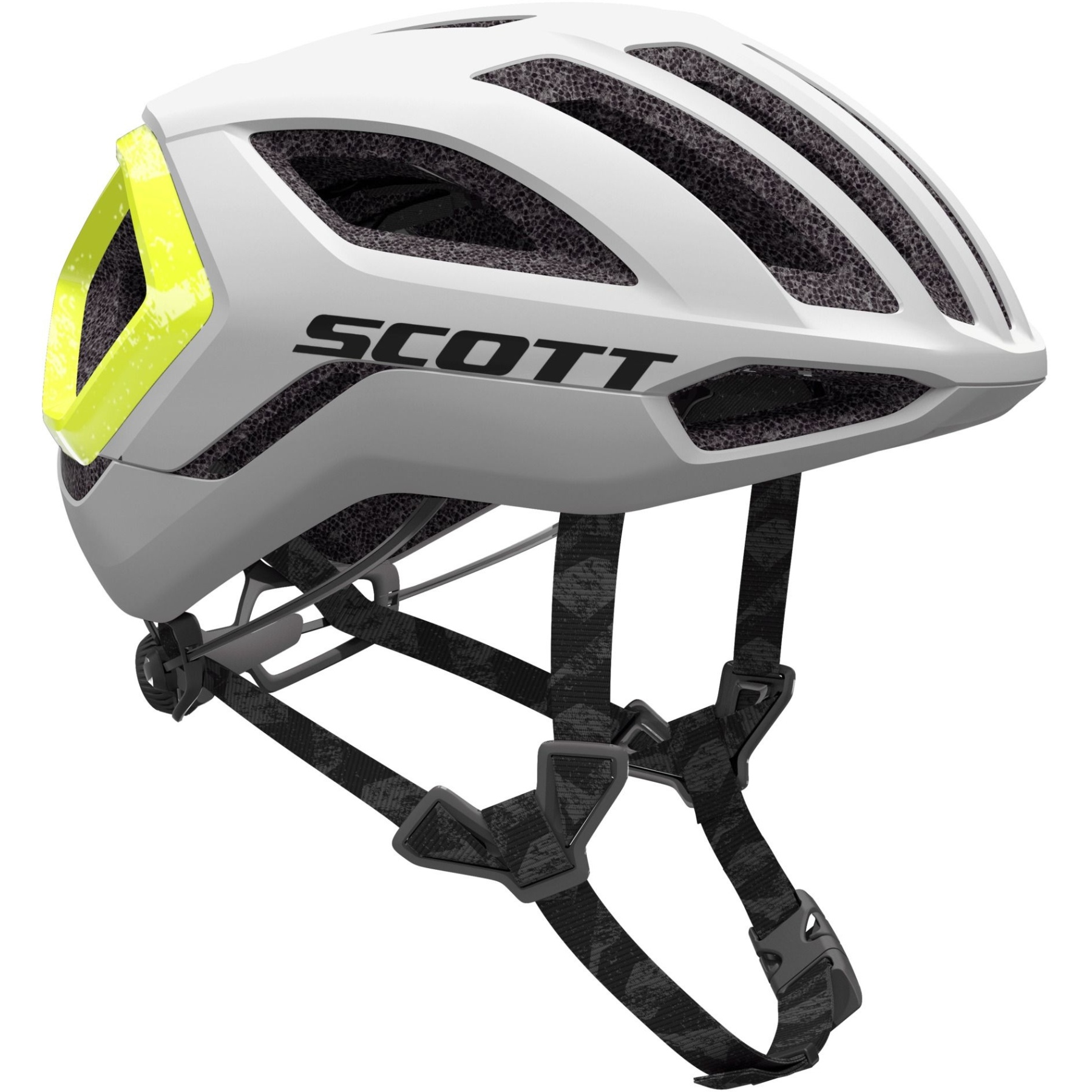 Productfoto van SCOTT Centric Plus (CE) Fietshelm - rainbow white/radium yellow