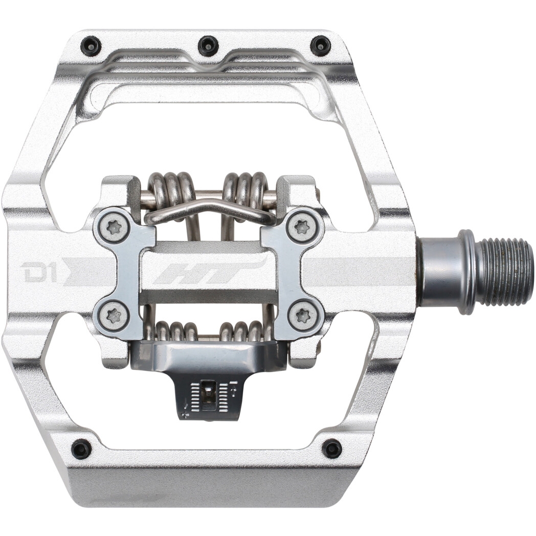 Picture of HT D1 DUO Clipless / Flat Pedals - silver