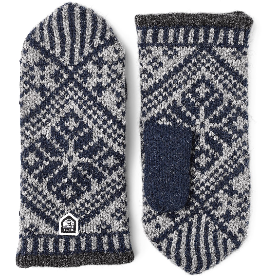 Picture of Hestra Nordic Wool Mittens - navy/grey