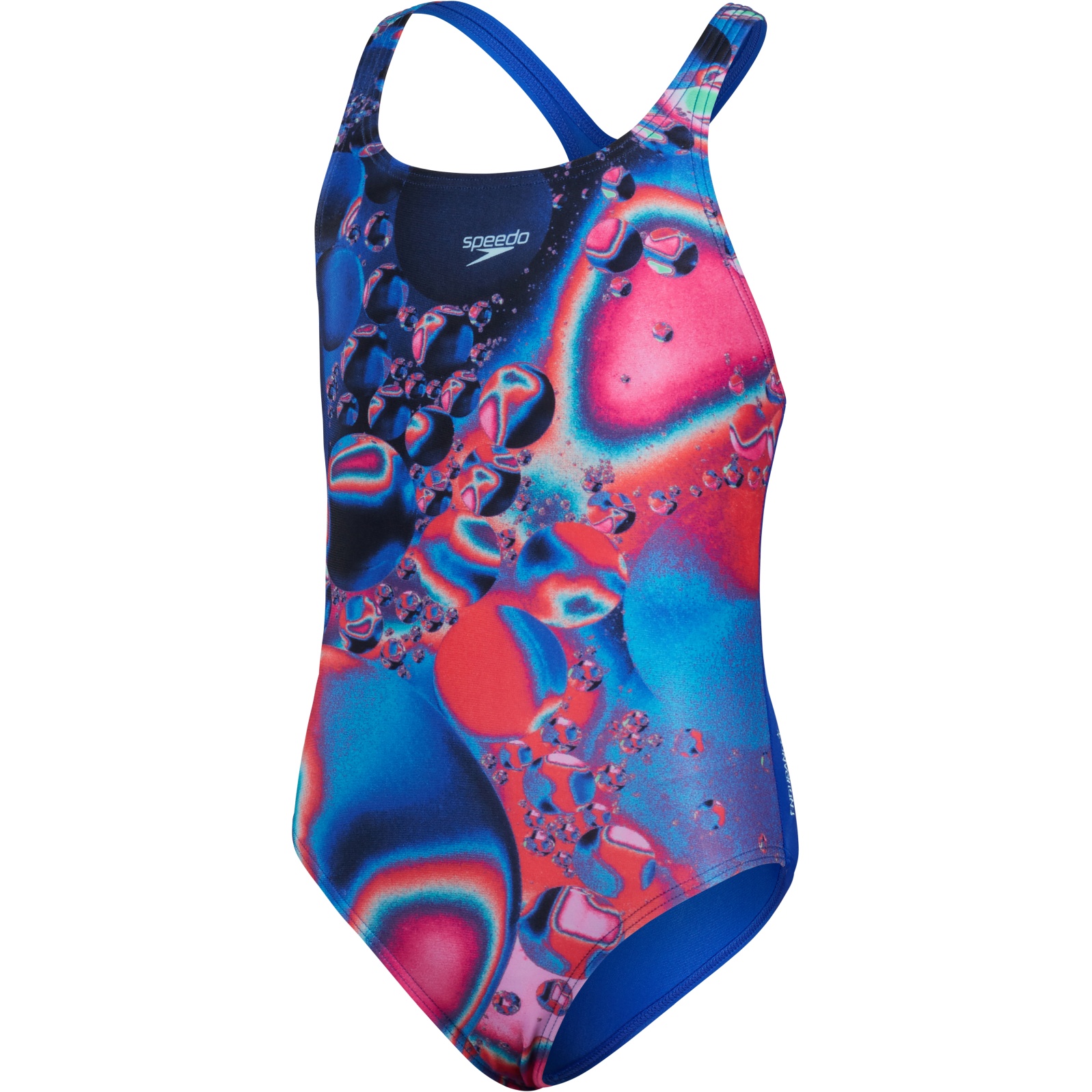 Bild von Speedo Digital Placement Medalist Badeanzug Mädchen - bubble blue flame/electric pink