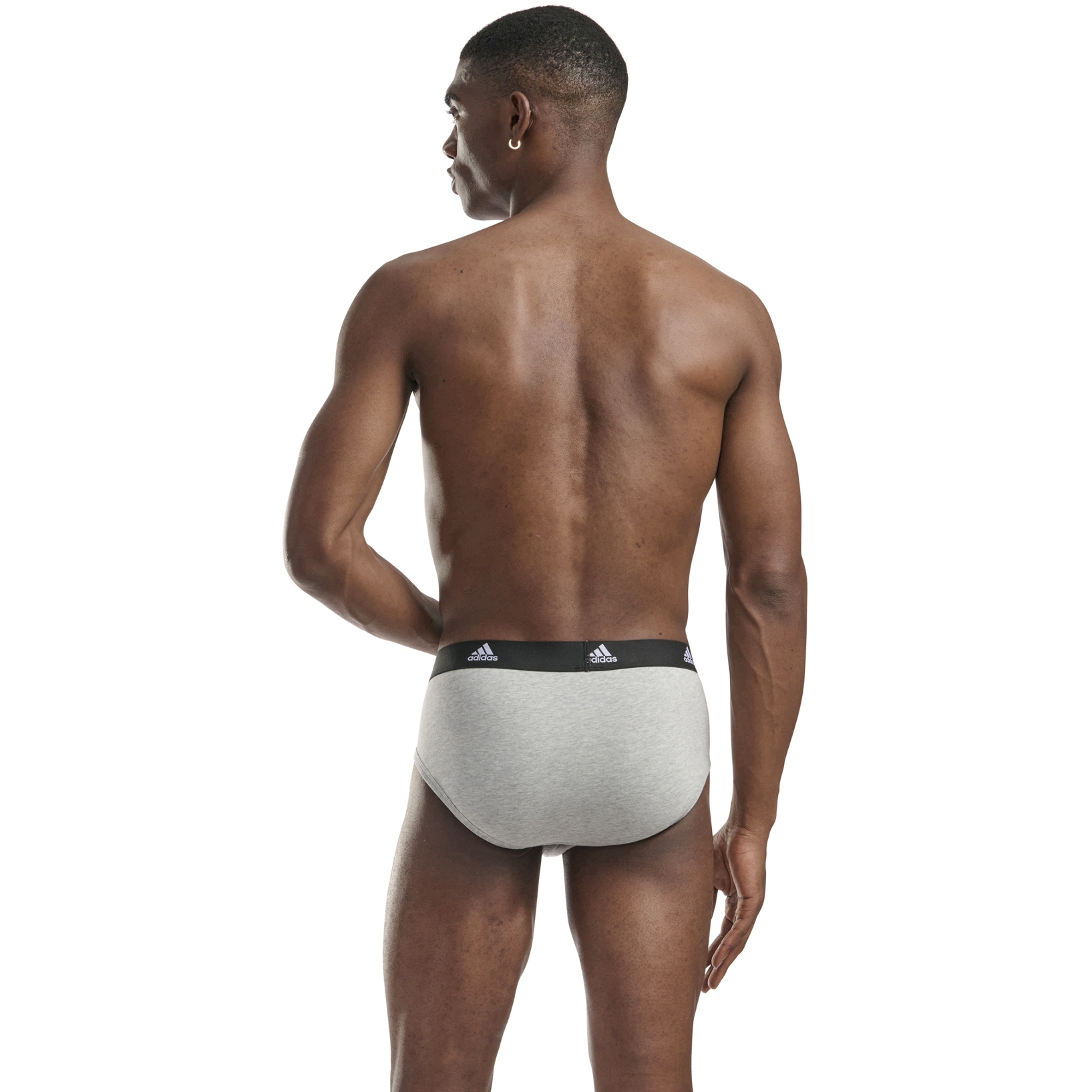 adidas Men's Stretch Cotton Boxer Briefs Underwear (3-Pack)
