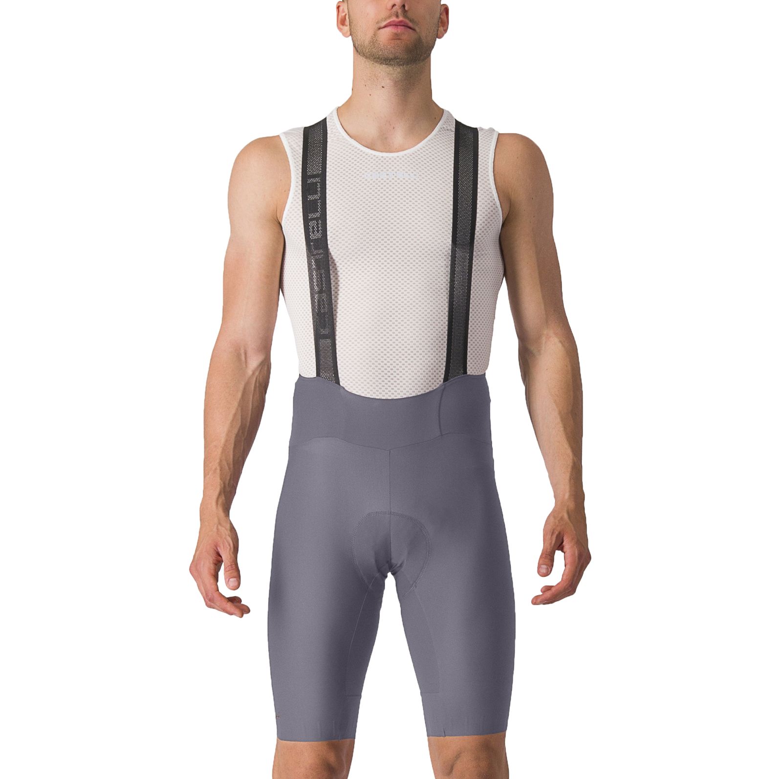 Produktbild von Castelli Espresso Trägerhose kurz Herren - smoky grey 021