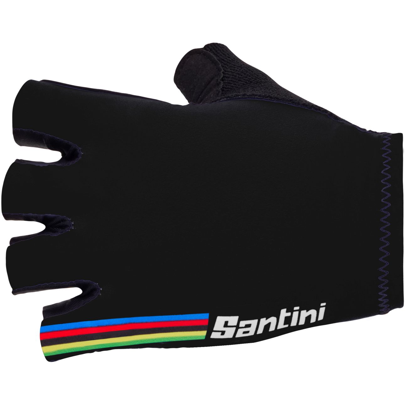 Produktbild von Santini UCI Official Kurzfinger-Handschuhe RE367CLWC - schwarz NE