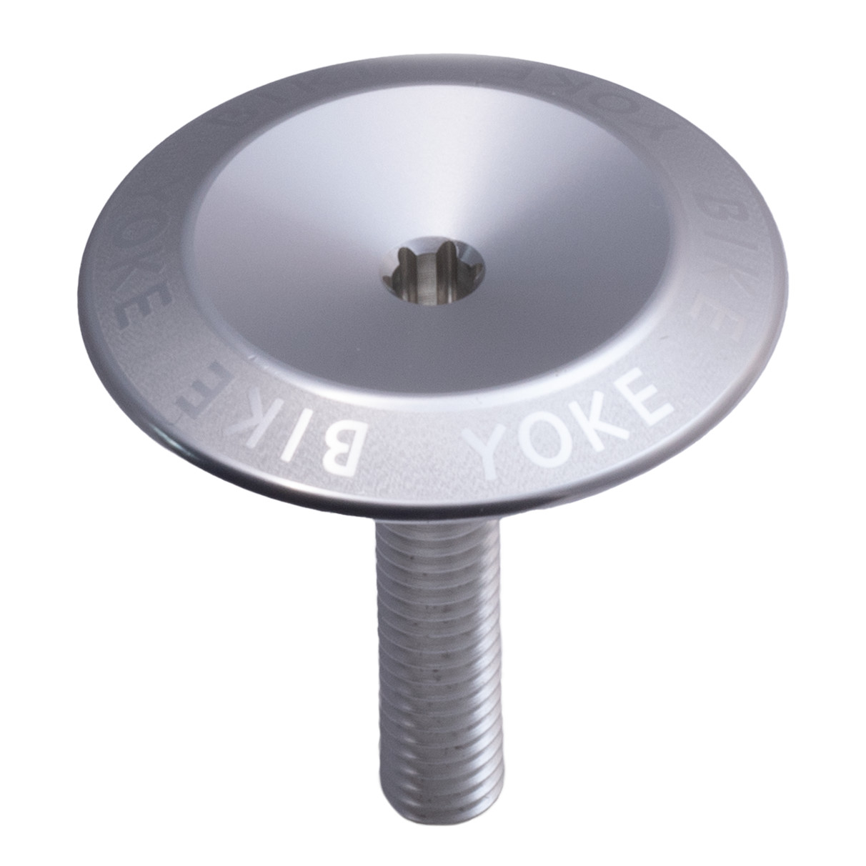 Produktbild von BikeYoke Topper - Ahead-Kappe - silber
