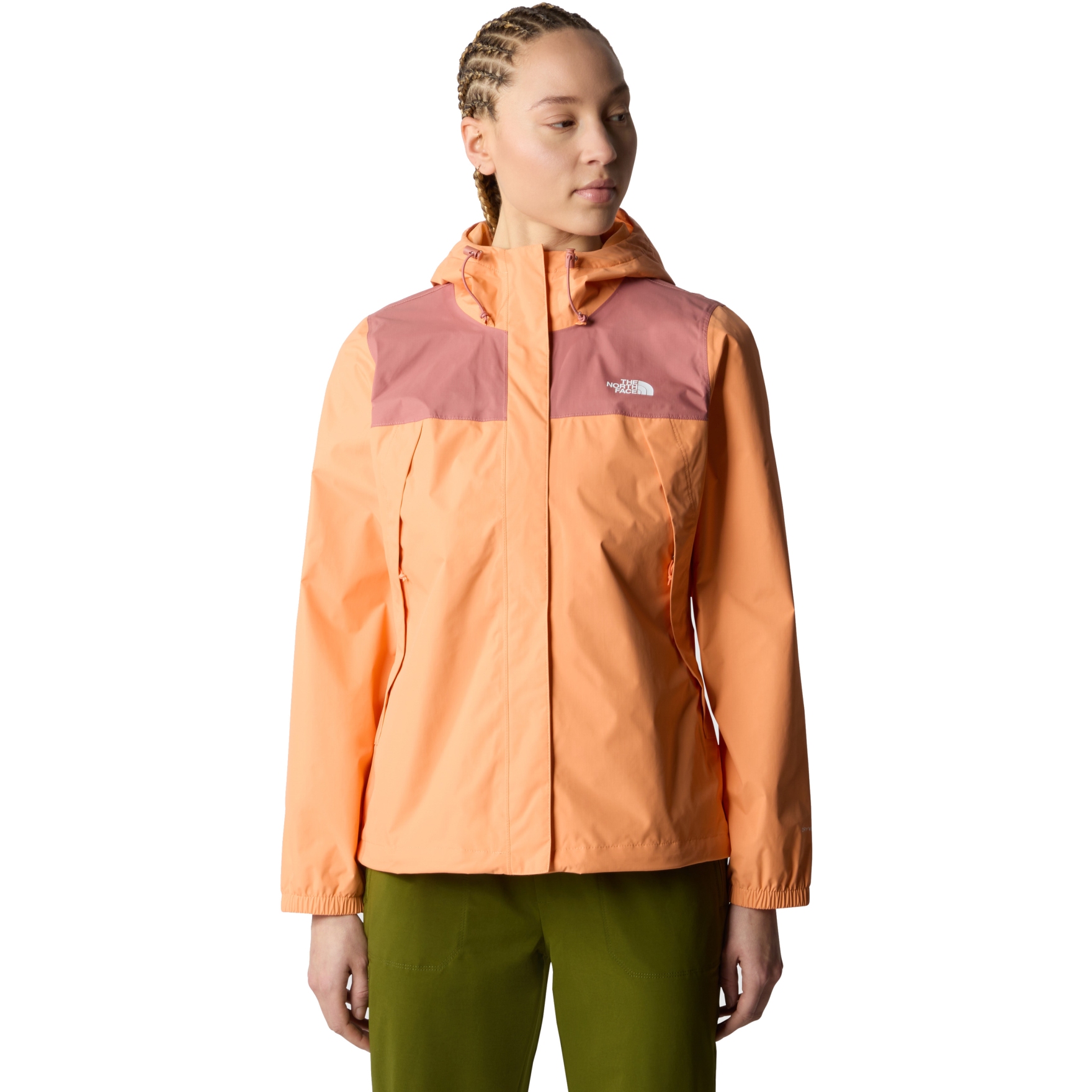 The North Face Antora Jacket Women - Peach Granite/Light Mahogany | BIKE24