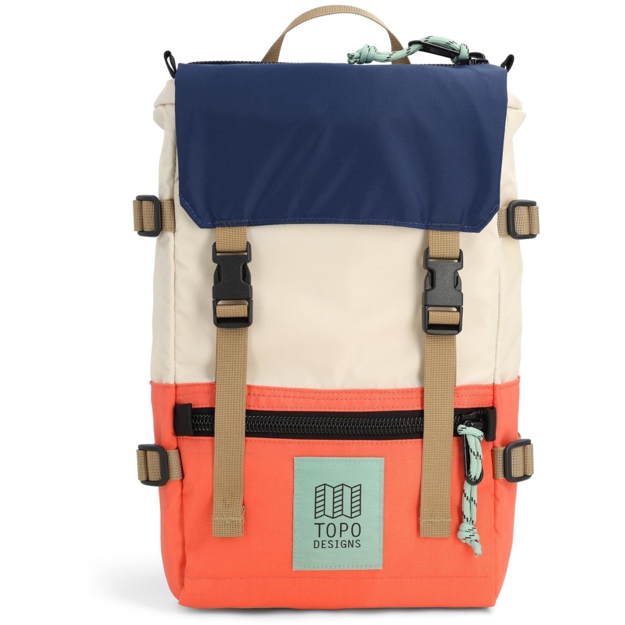 Produktbild von Topo Designs Rover Pack Mini Rucksack - 10L - Almond/Emberglow